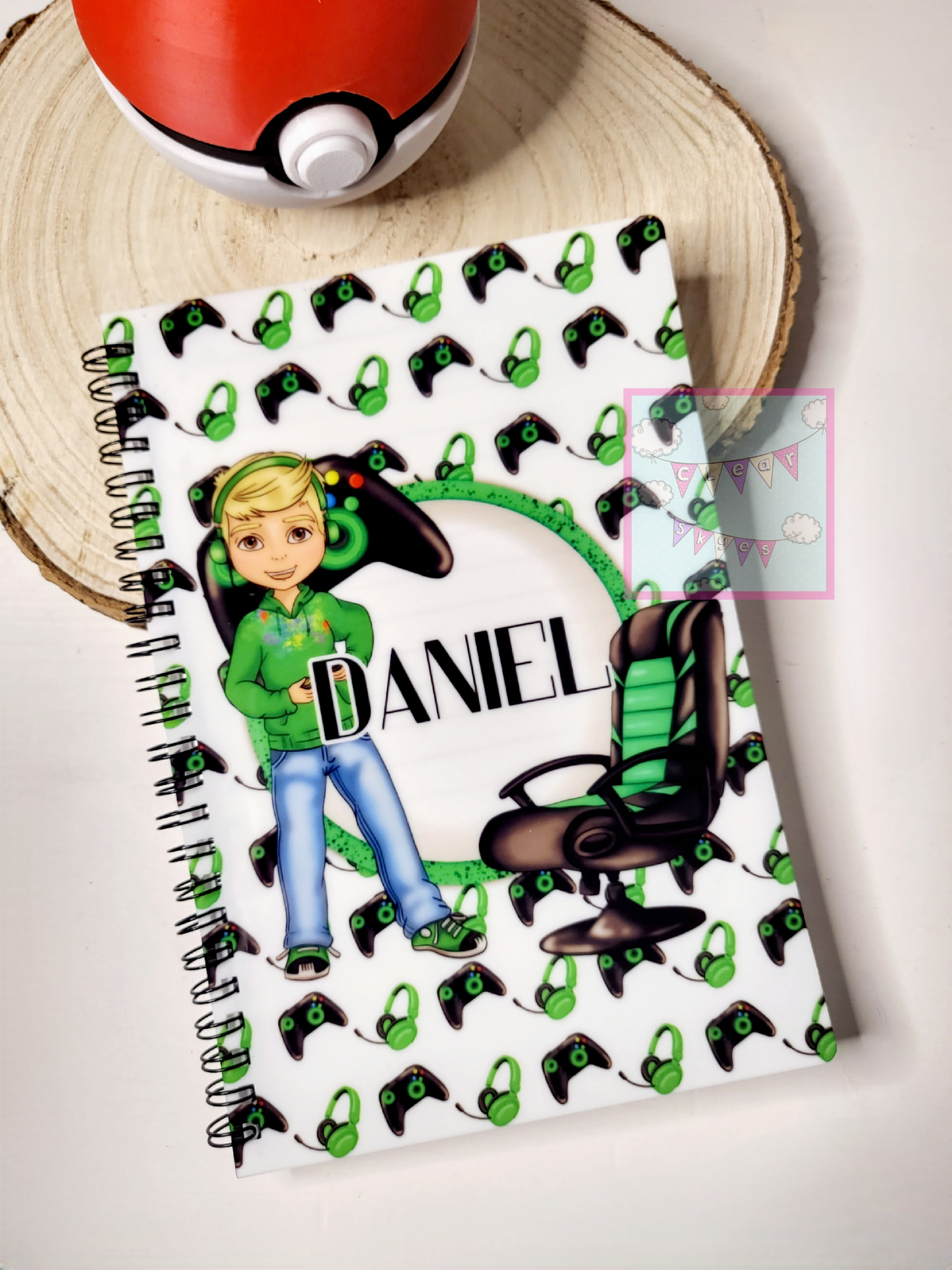 Personalised Gamer A5 Notebook