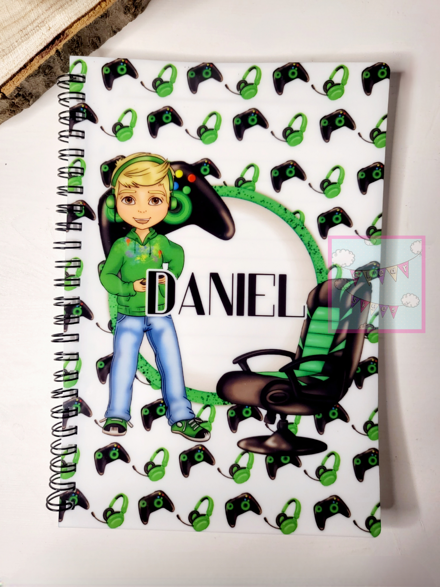 Personalised Gamer A5 Notebook