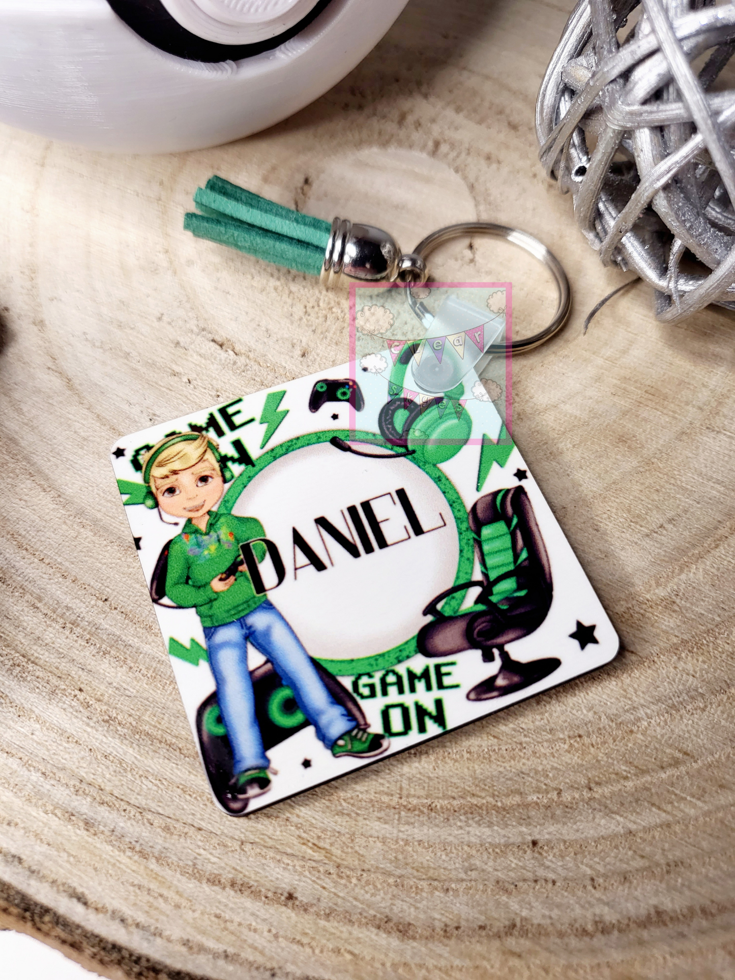 Personalised Gamer Keychain