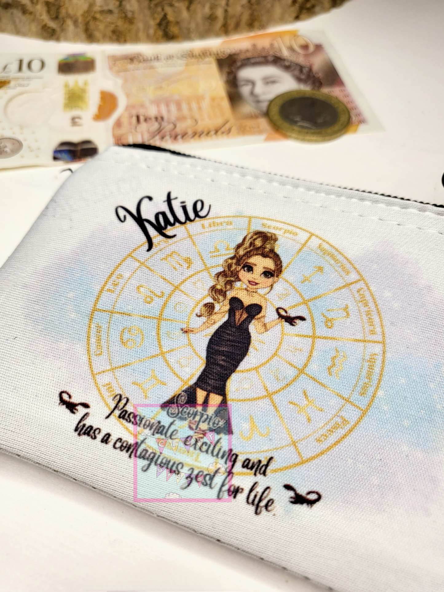 Personalised Zodiac Coin Purse