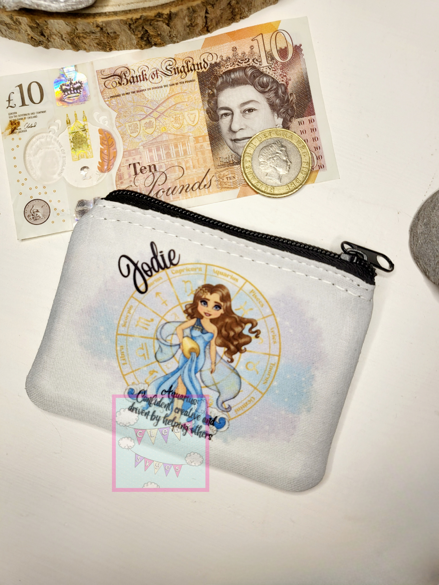 Personalised Zodiac Coin Purse