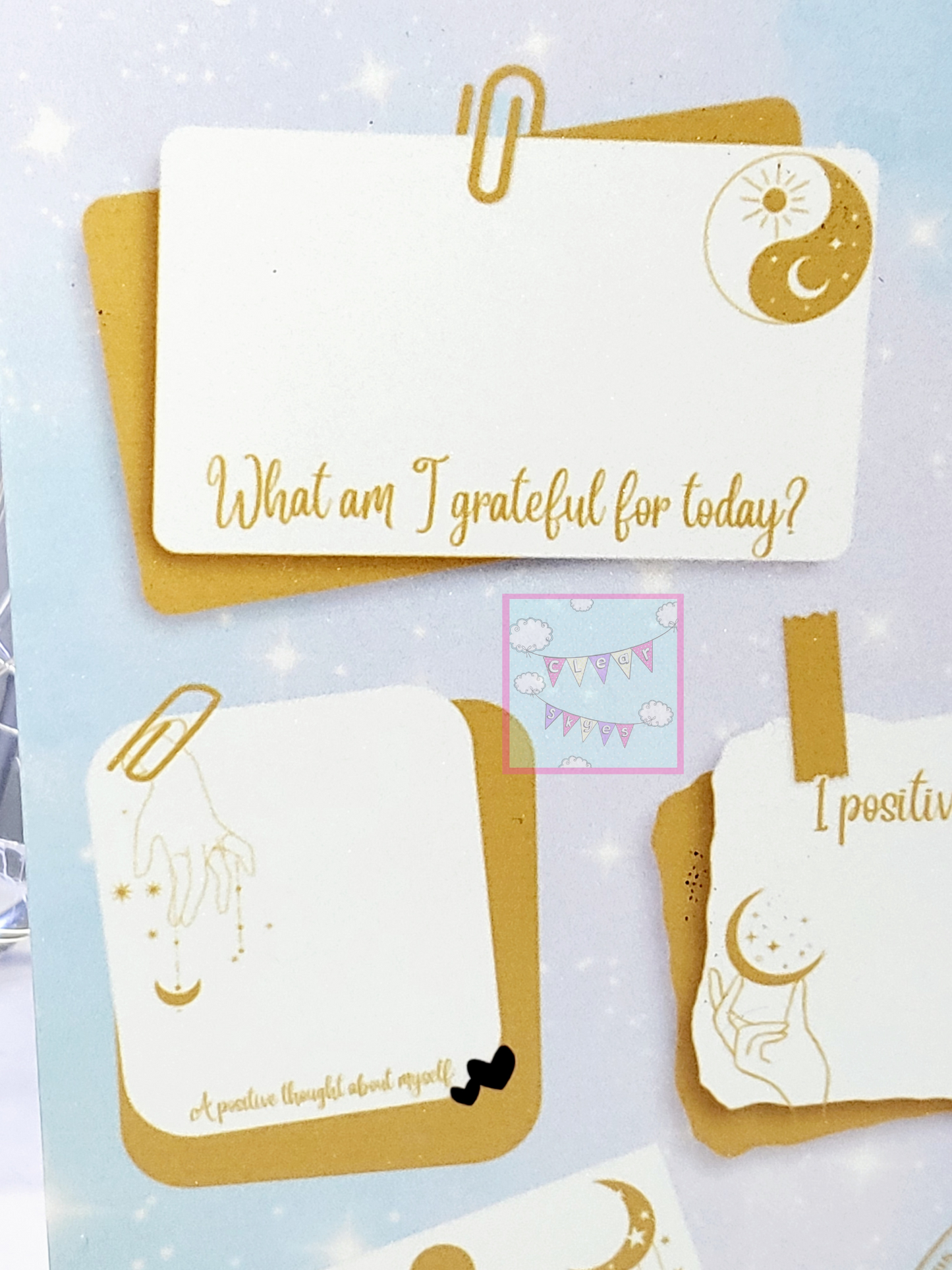 Personalised Zodiac Dry Wipe Gratitude Board with Pen