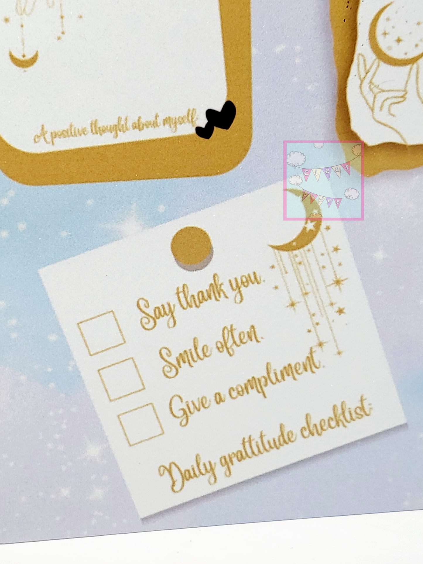 Personalised Zodiac Dry Wipe Gratitude Board with Pen