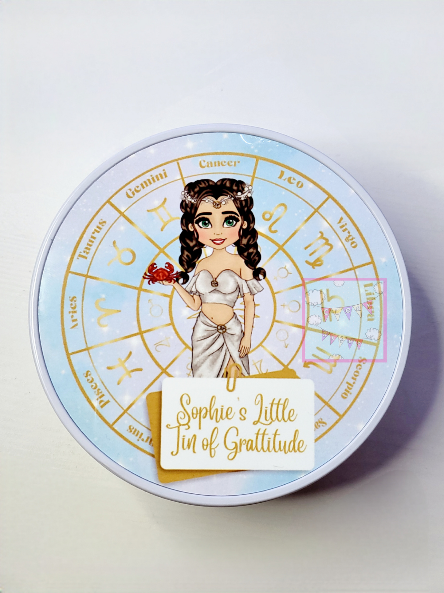 Personalised Zodiac Gratitude Tin