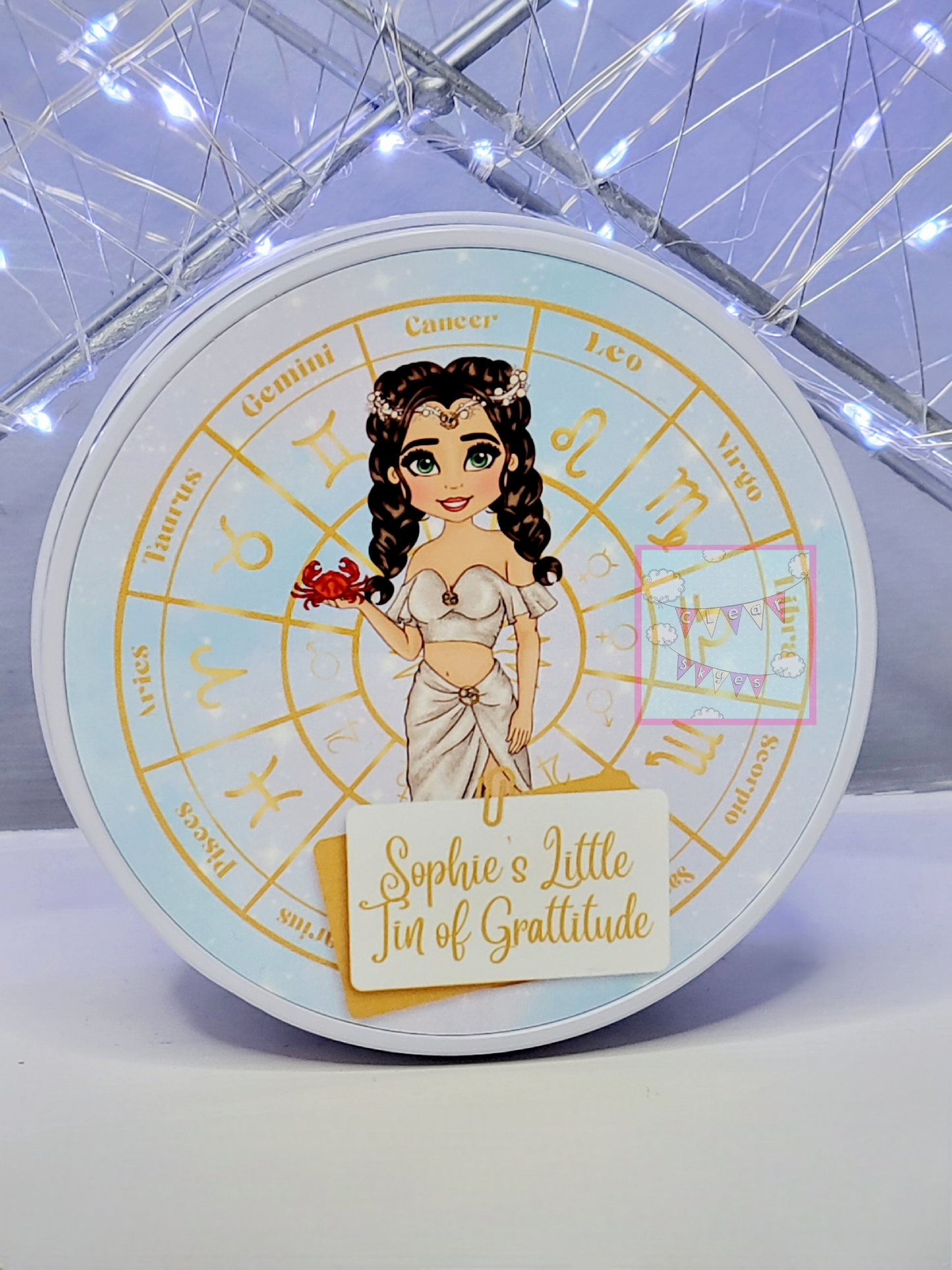 Personalised Zodiac Gratitude Tin