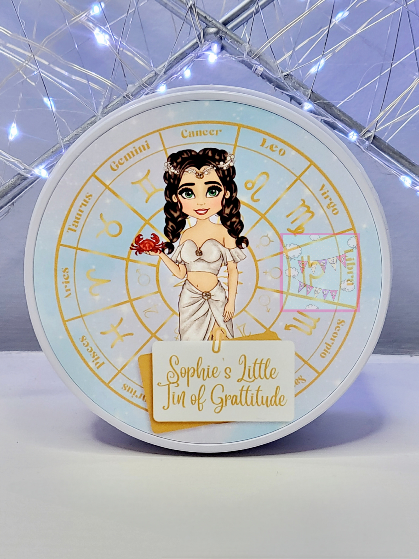 Personalised Zodiac Gratitude Tin