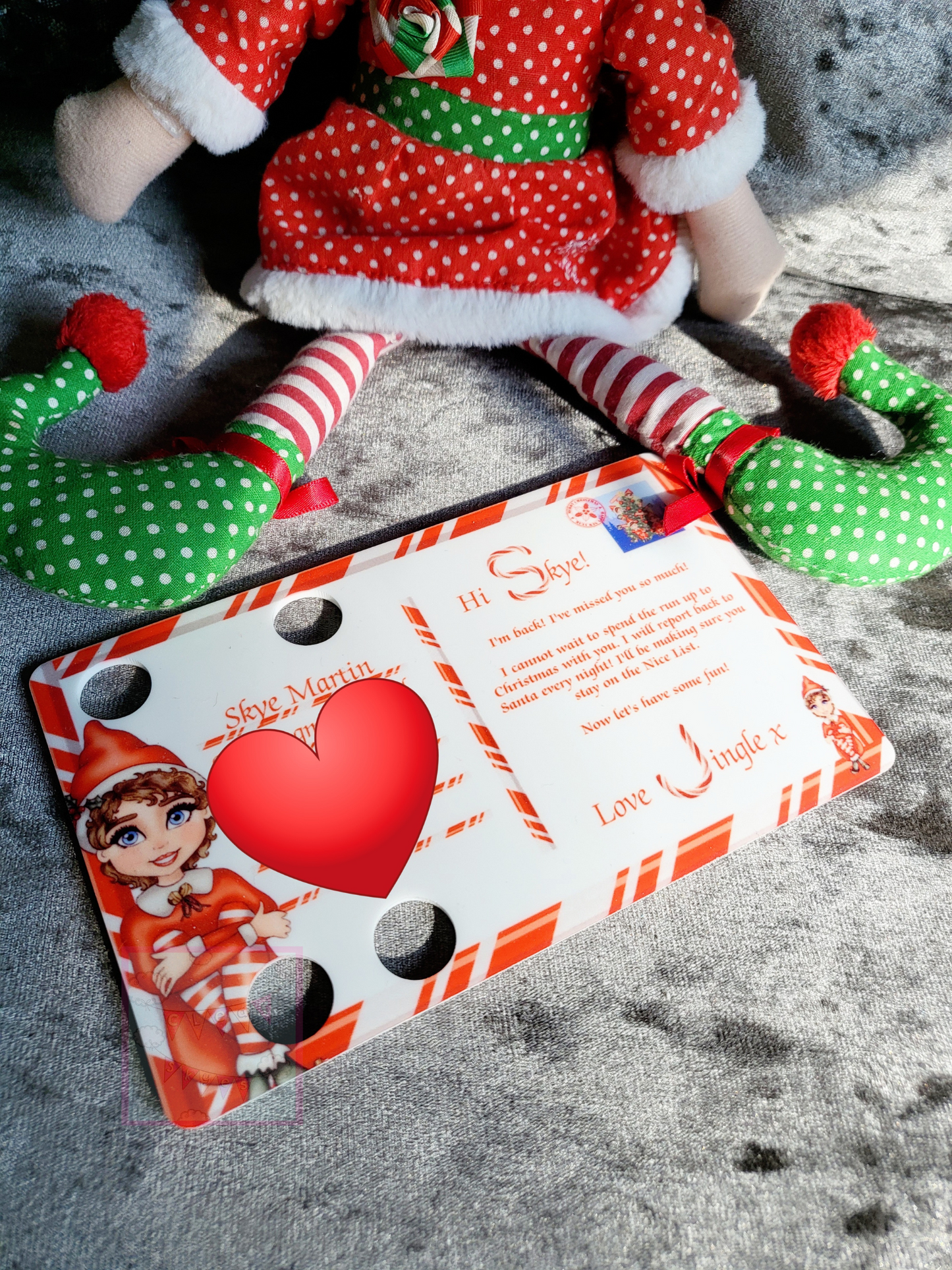 Personalised Elf Arrival Postcard