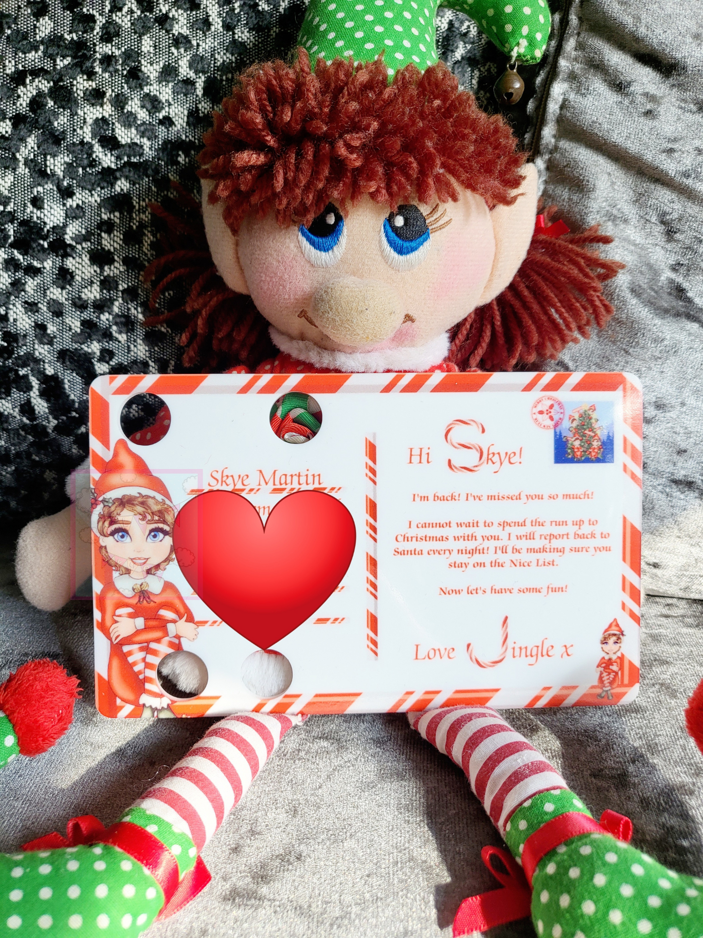 Personalised Elf Arrival Postcard