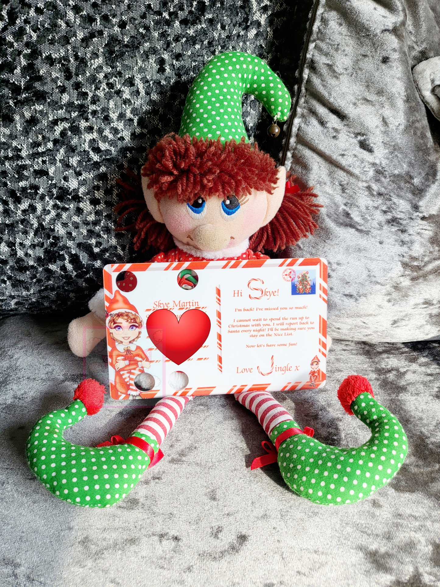 Personalised Elf Arrival Postcard