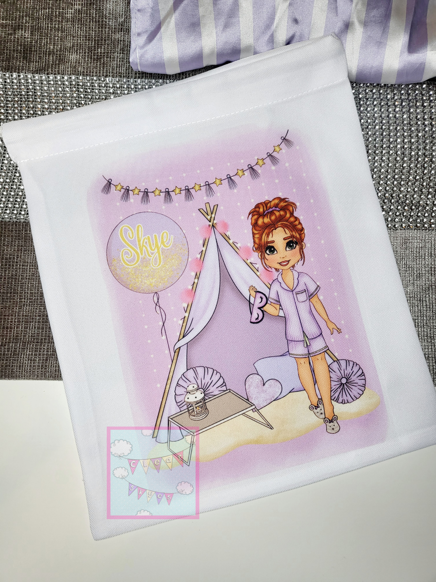 Personalised Girls Sleepover Pyjama Bag