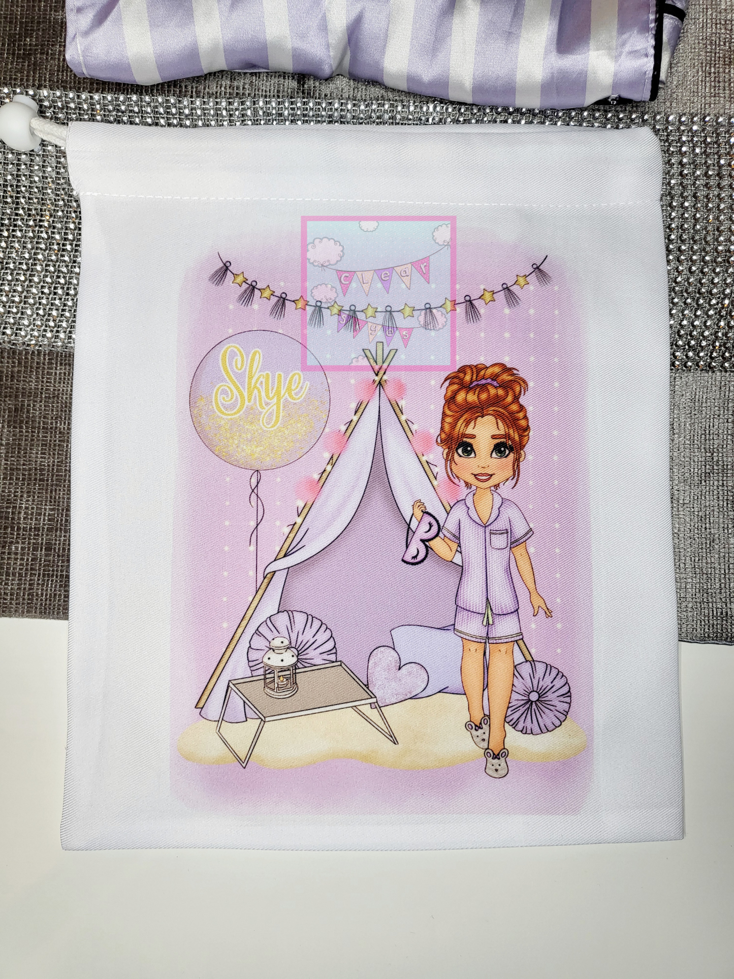 Personalised Girls Sleepover Pyjama Bag