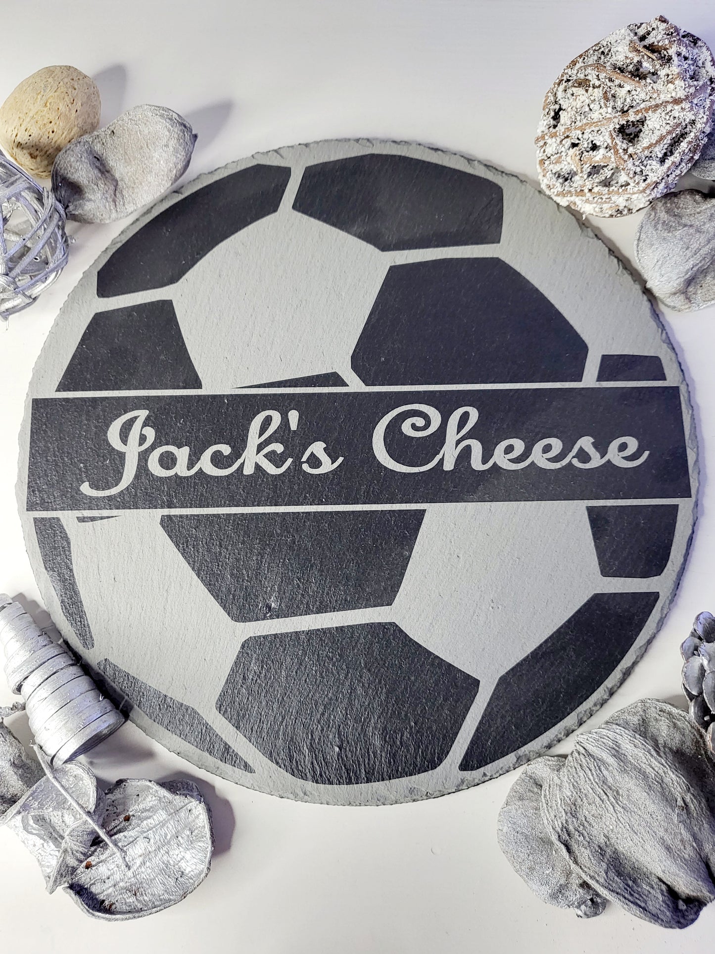 Personalised Football Slate Cheese Board