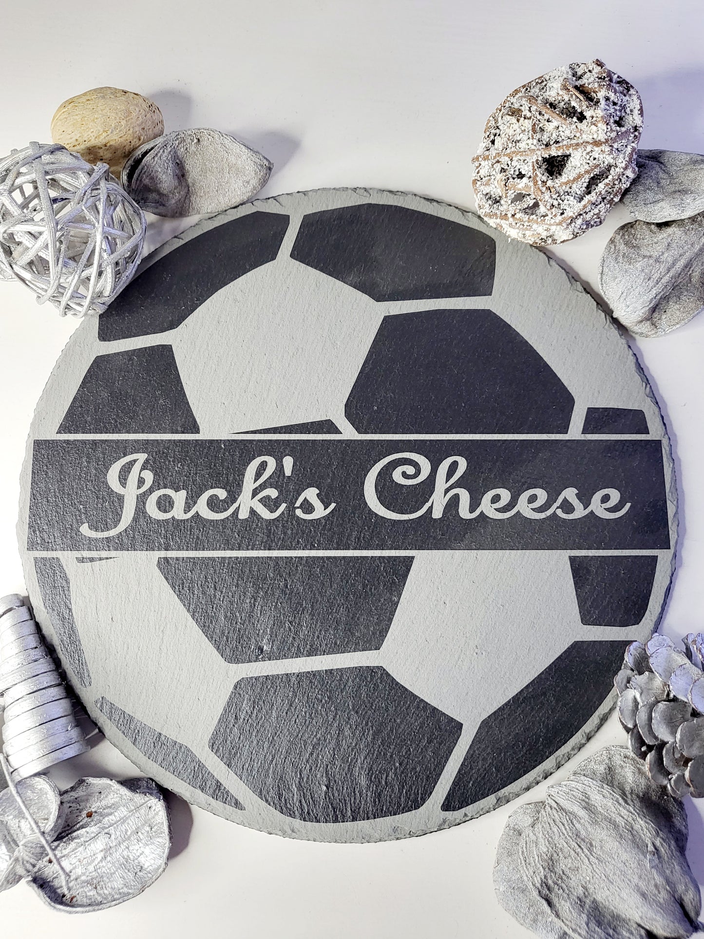 Personalised Football Slate Cheese Board