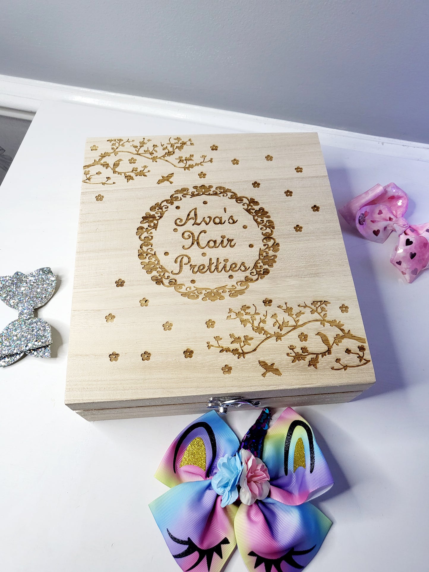 Personalised Hair Accessories Storage Box