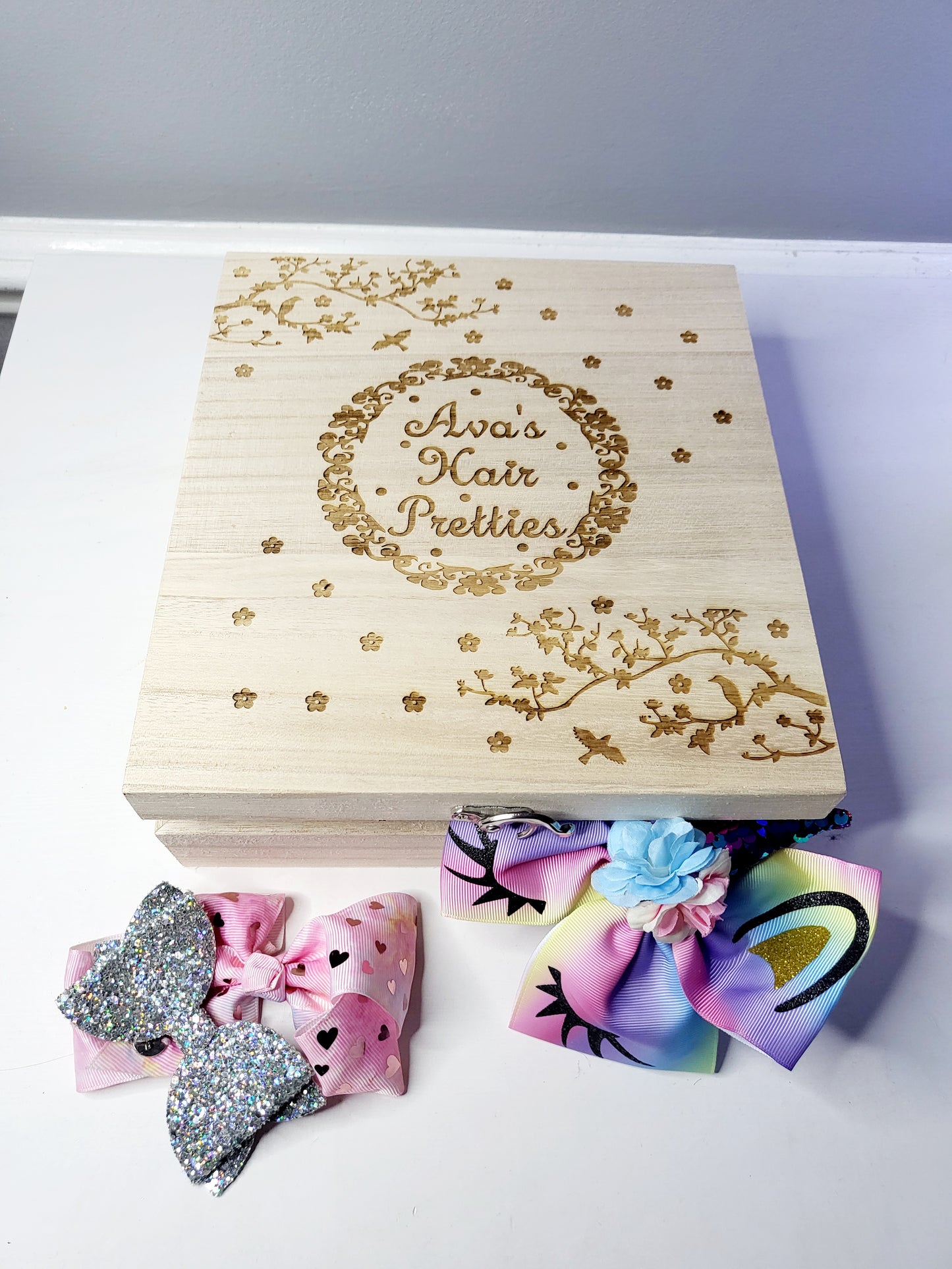 Personalised Hair Accessories Storage Box