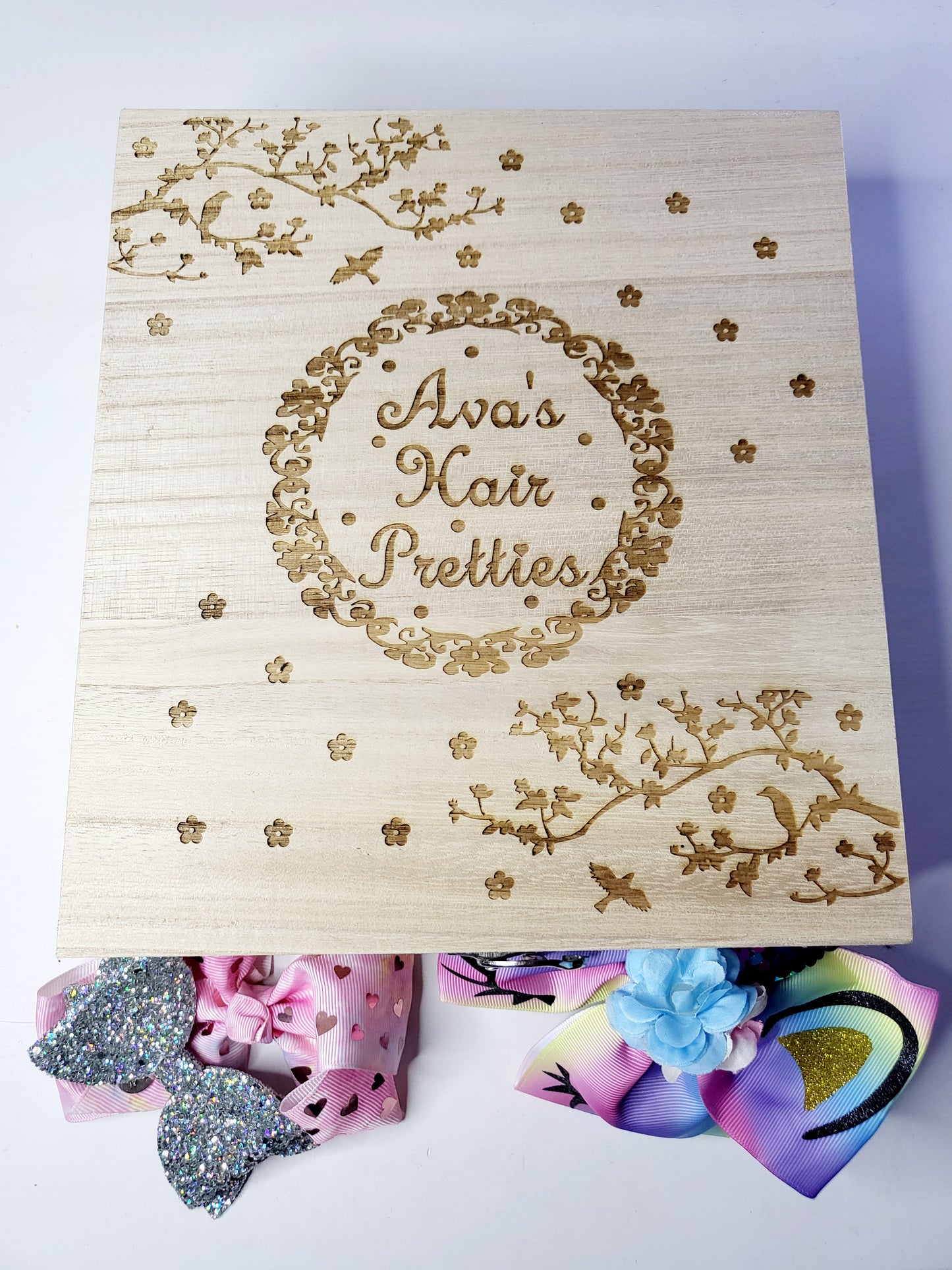 Personalised Hair Accessories Storage Box