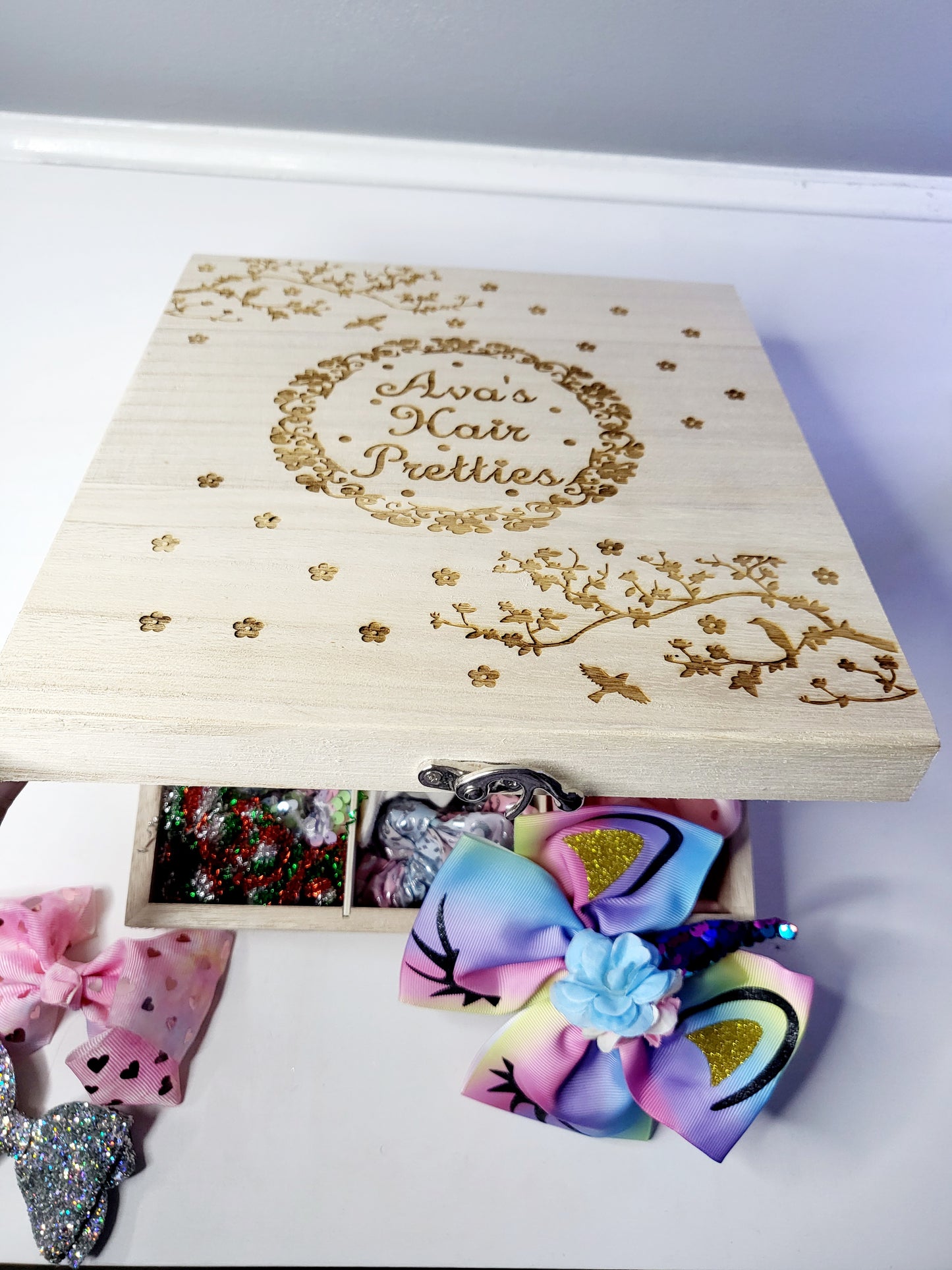 Personalised Hair Accessories Storage Box