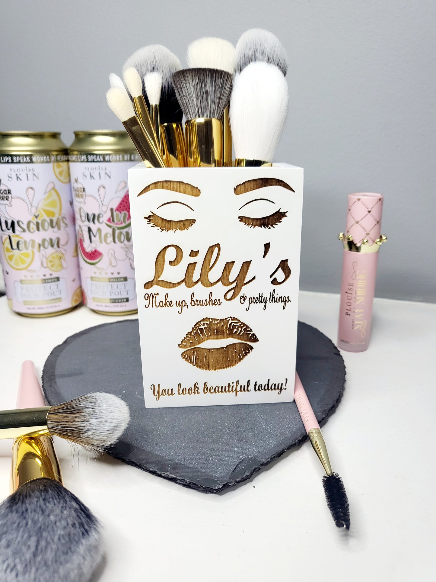 Personalised Makeup Brush Pot