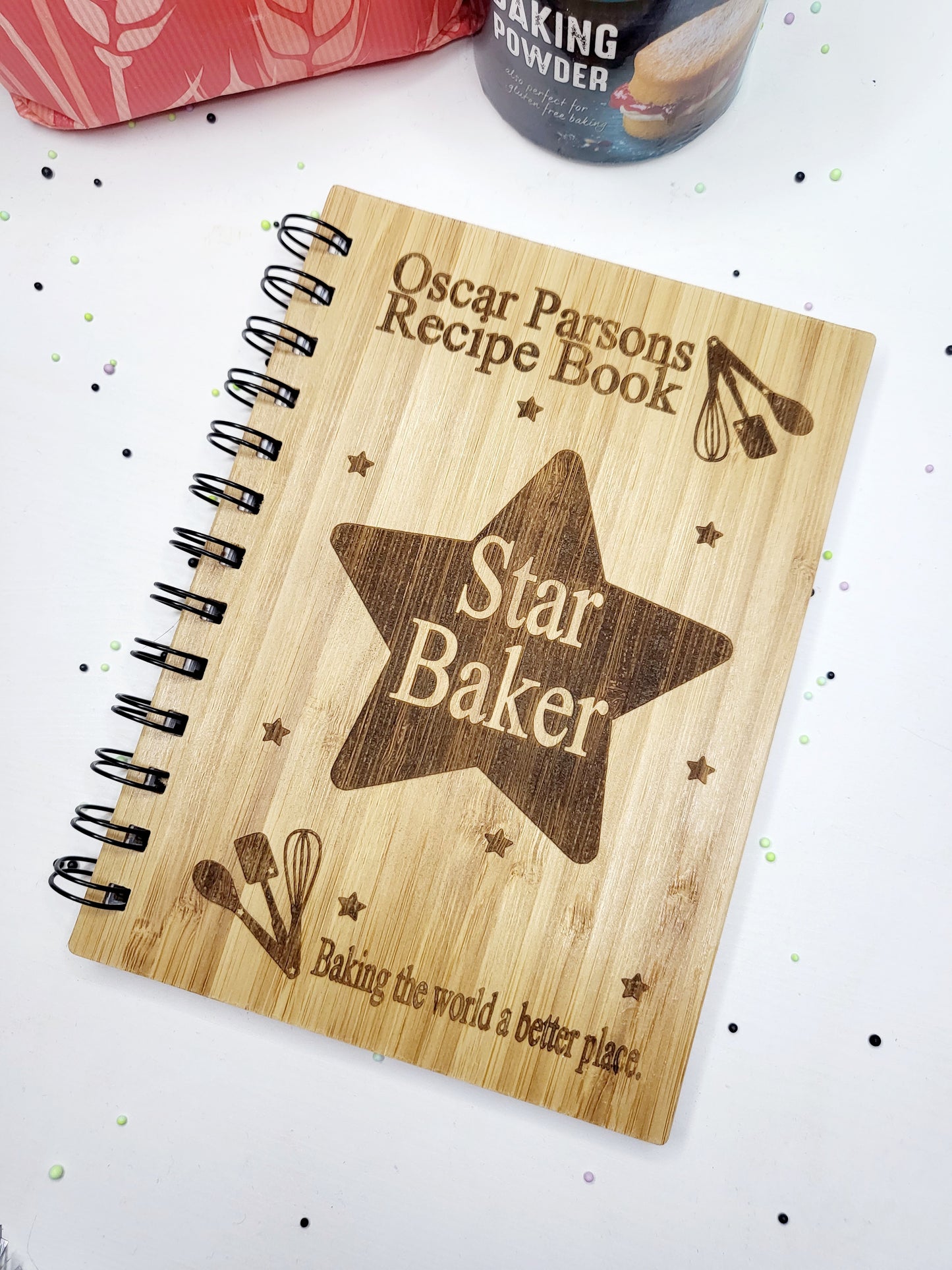Personalised Recipe Book, Star Baker