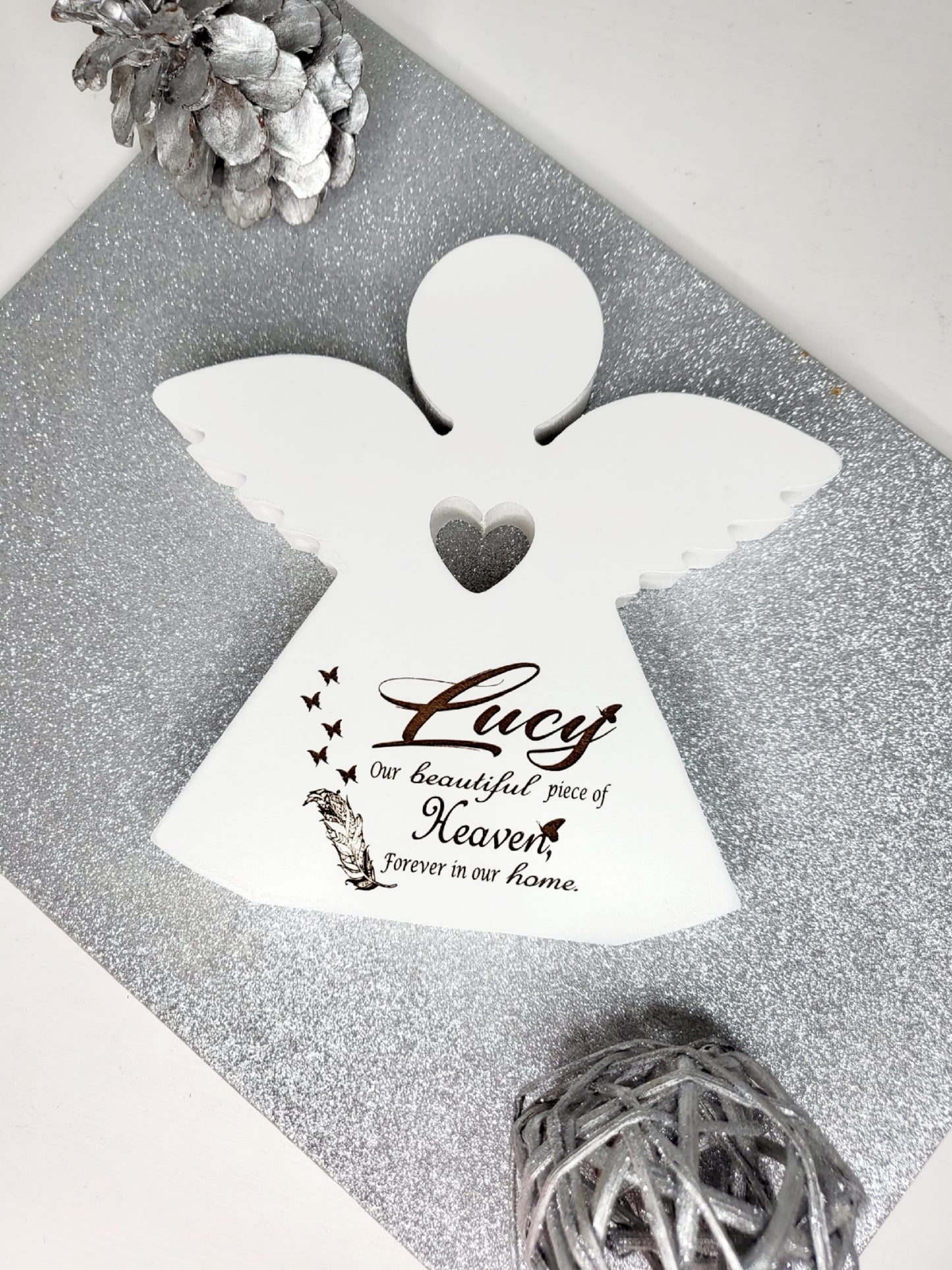 Personalised Memorial Angel Keepsake