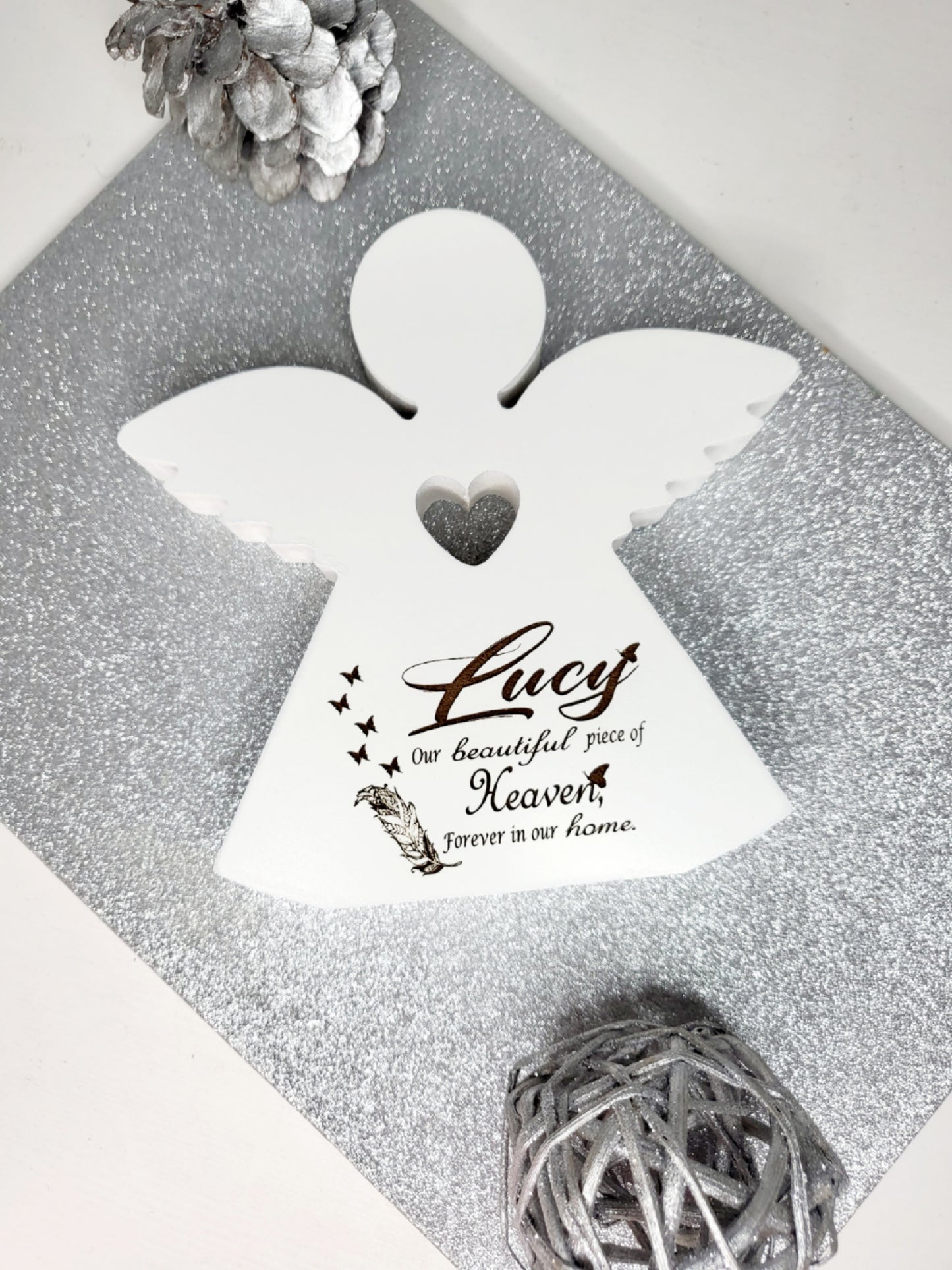 Personalised Memorial Angel Keepsake