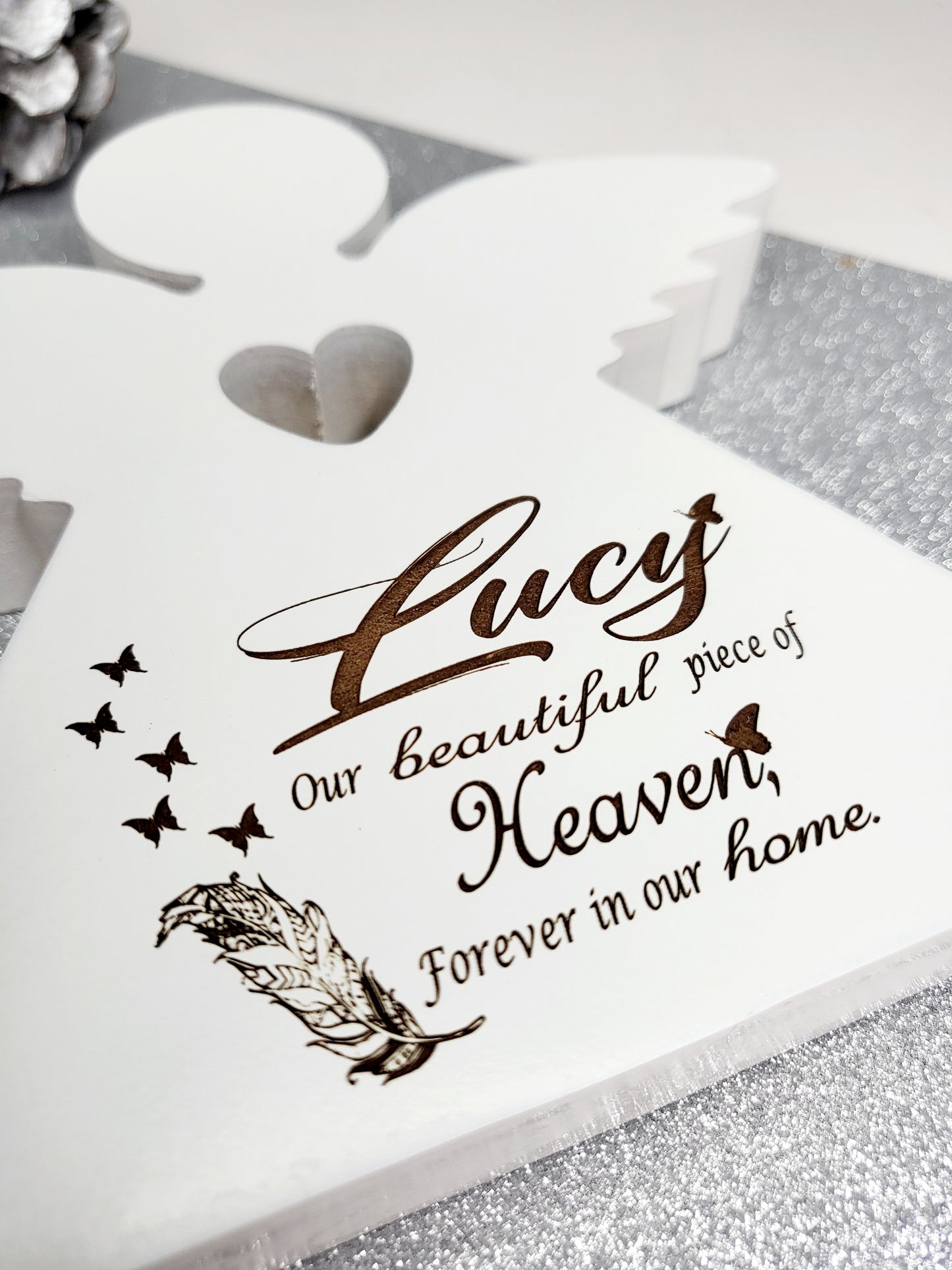 Personalised Memorial Angel Keepsake