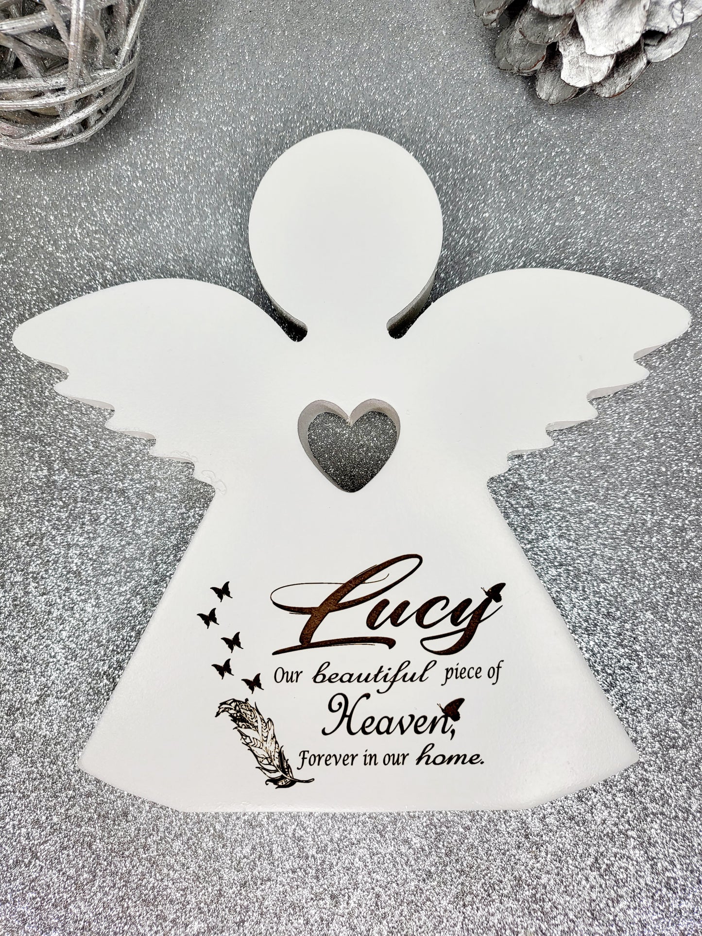 Personalised Memorial Angel Keepsake