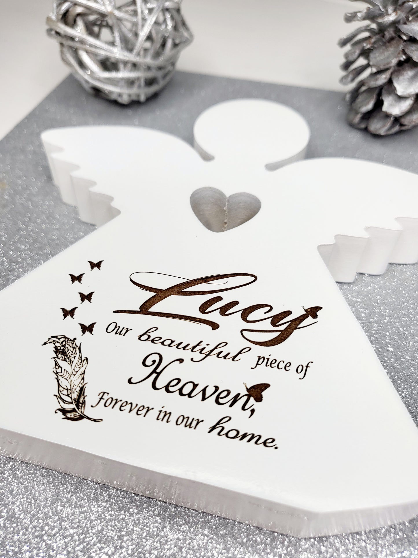 Personalised Memorial Keepsake Set, Grave and Home