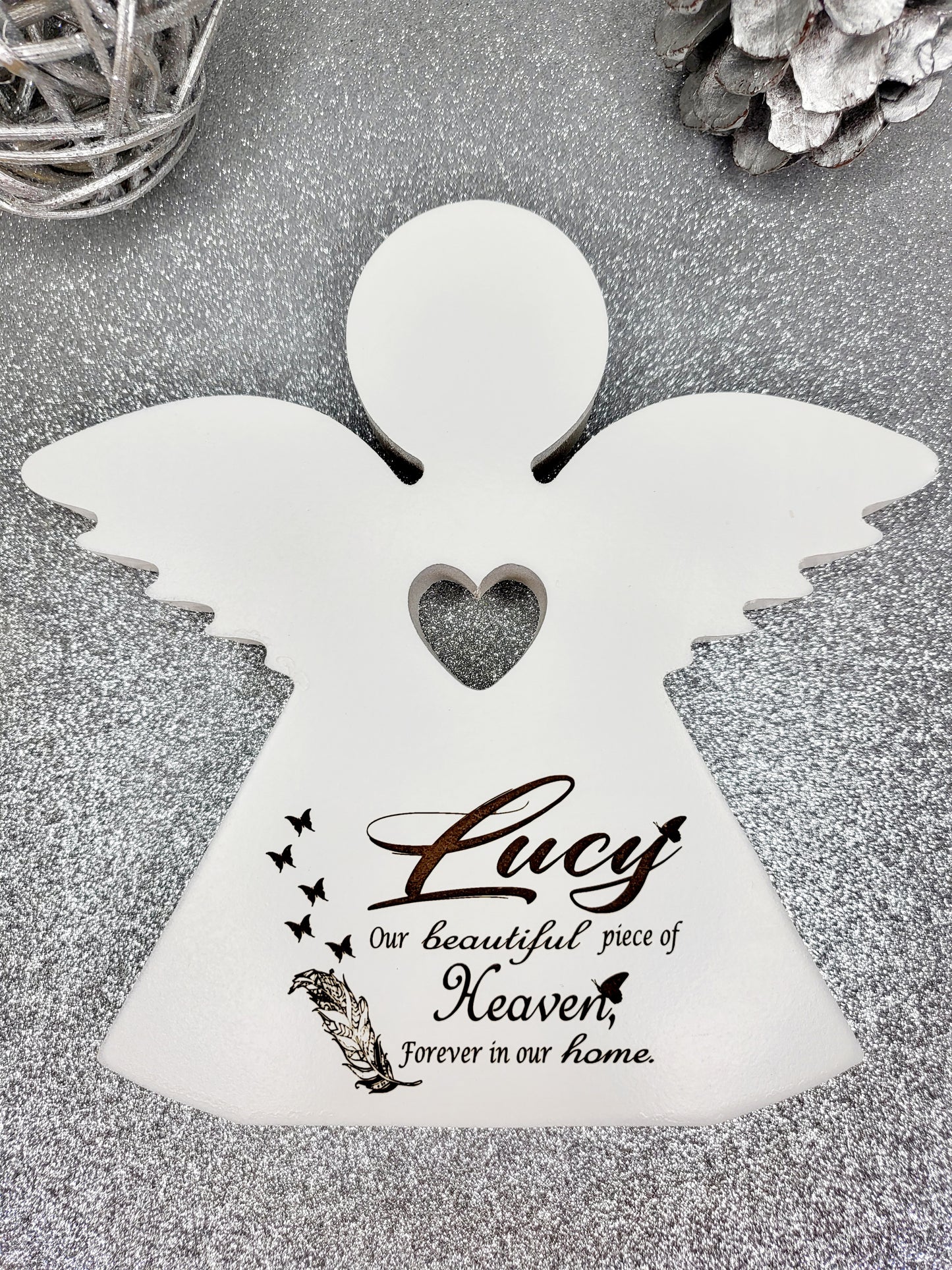 Personalised Memorial Angel Keepsake