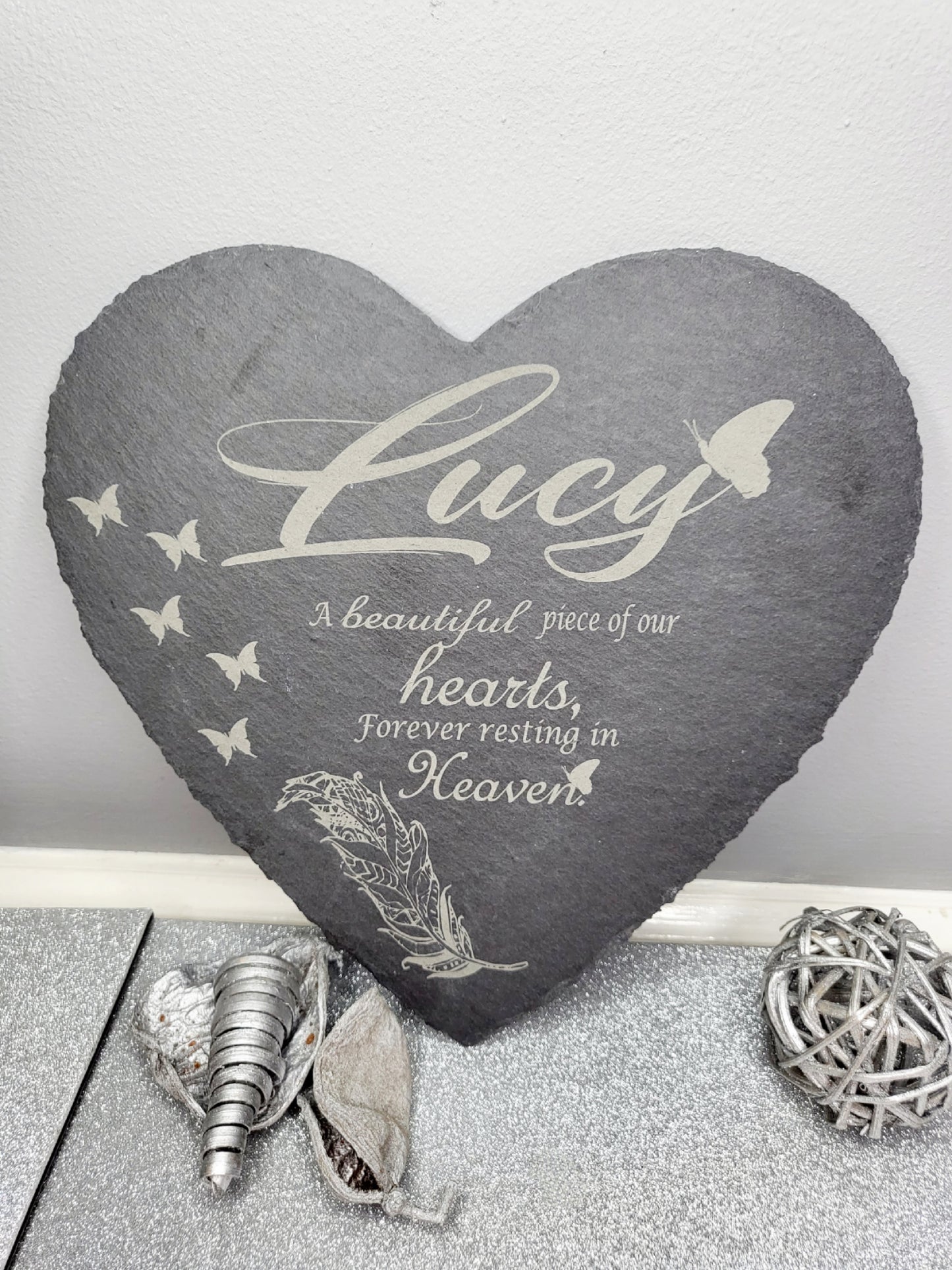 Personalised Memorial Keepsake Set, Grave and Home