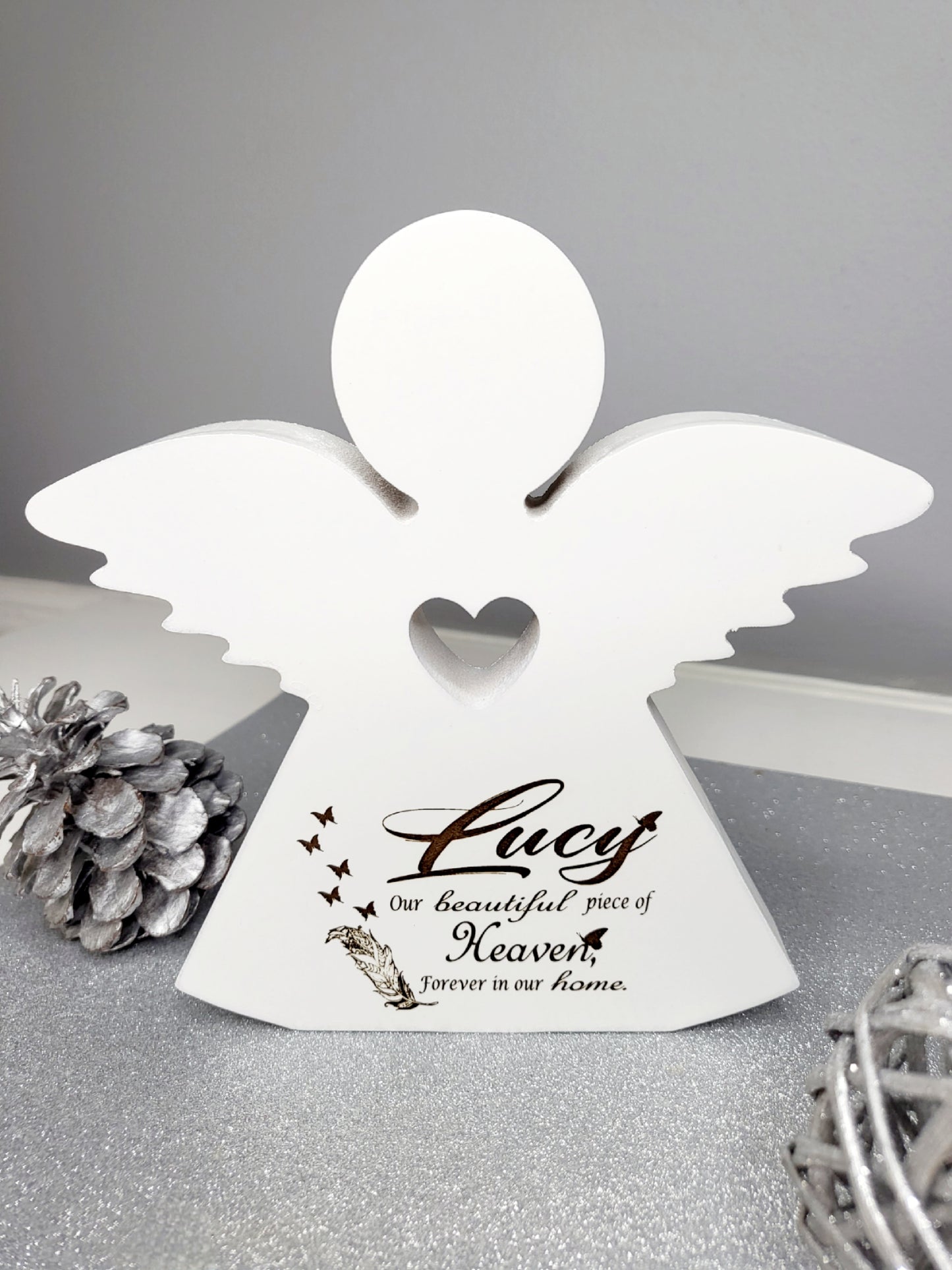 Personalised Memorial Angel Keepsake