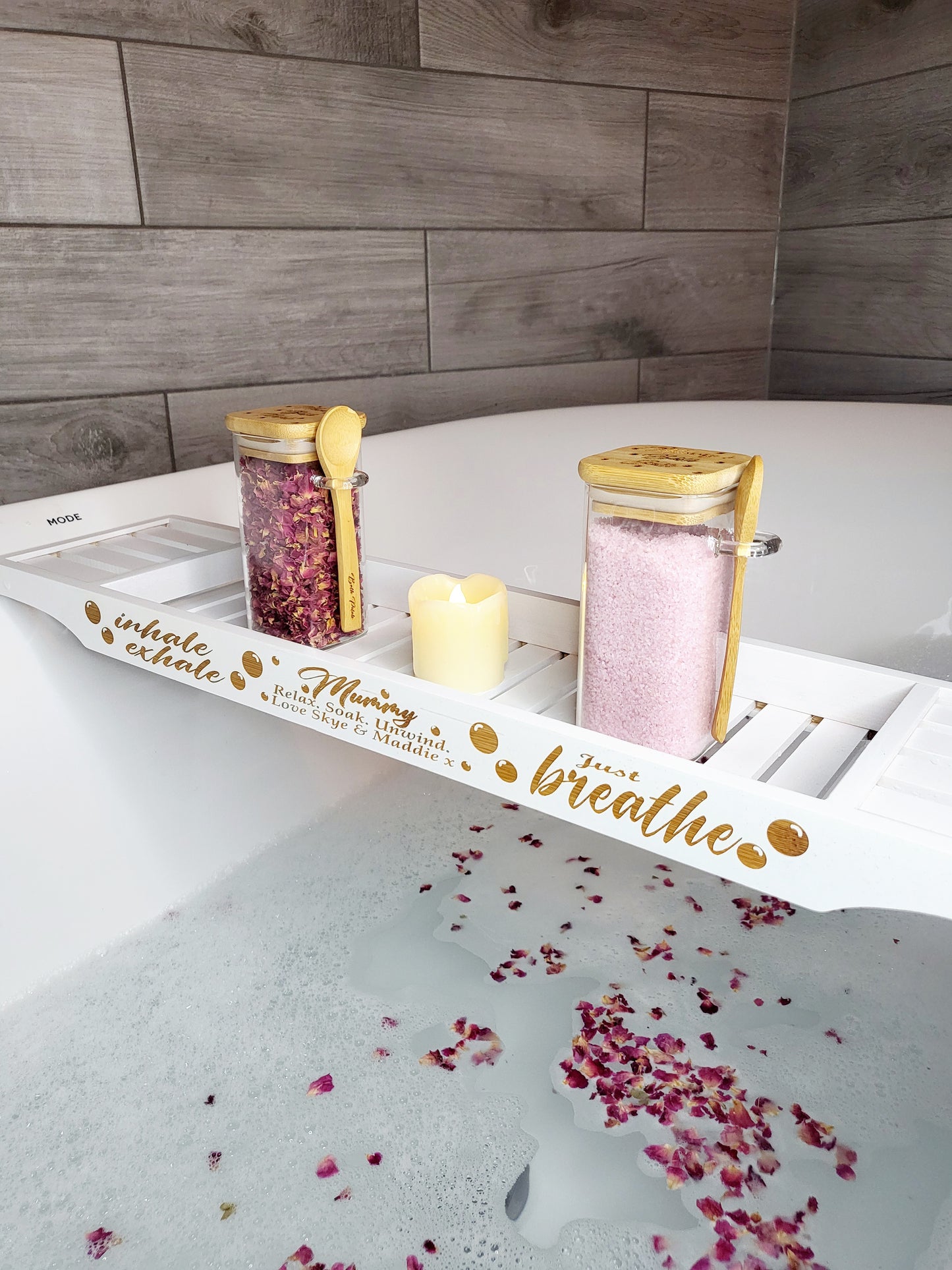 Personalised Bamboo Bath Board