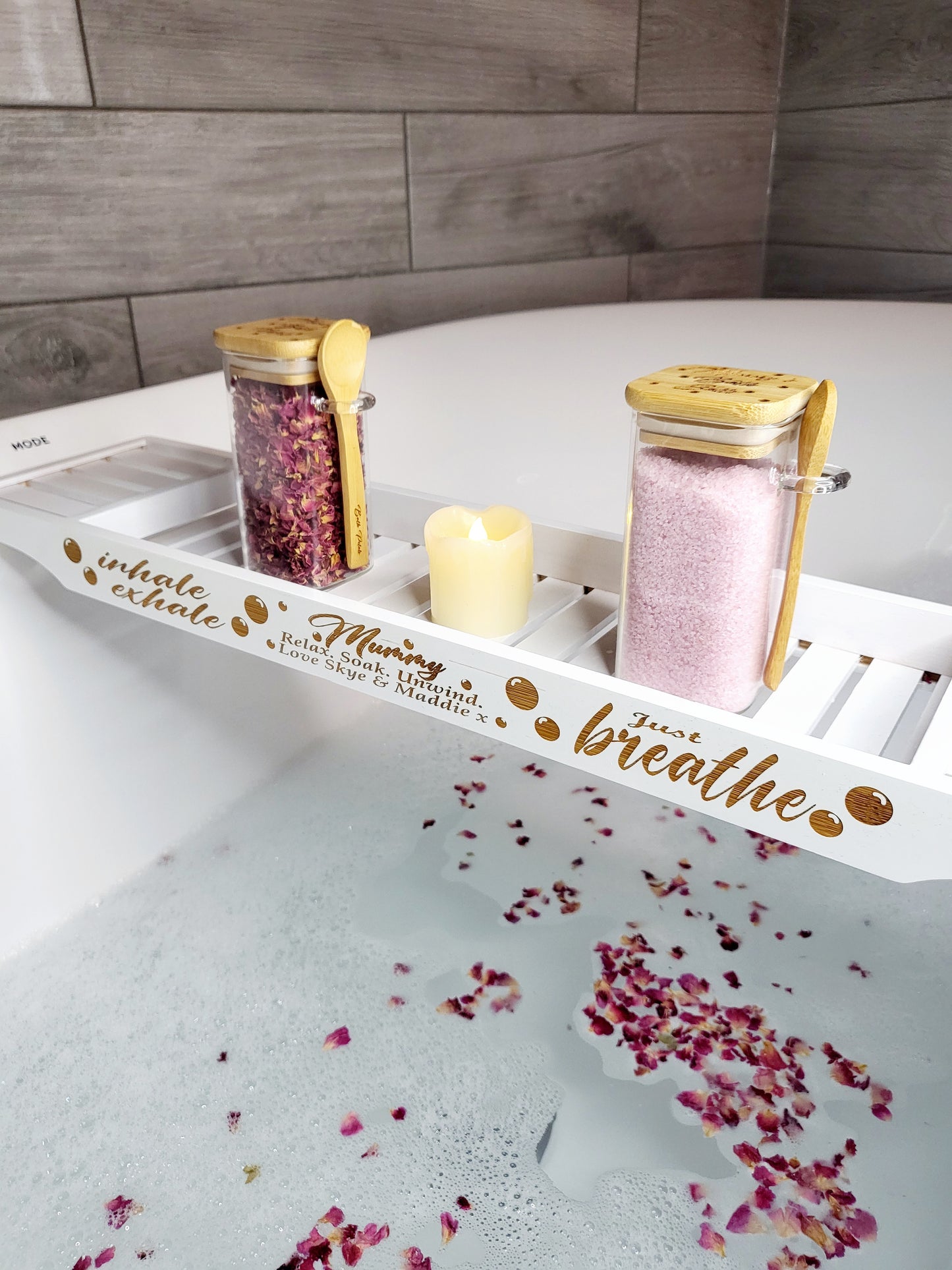 Personalised Bamboo Bath Board