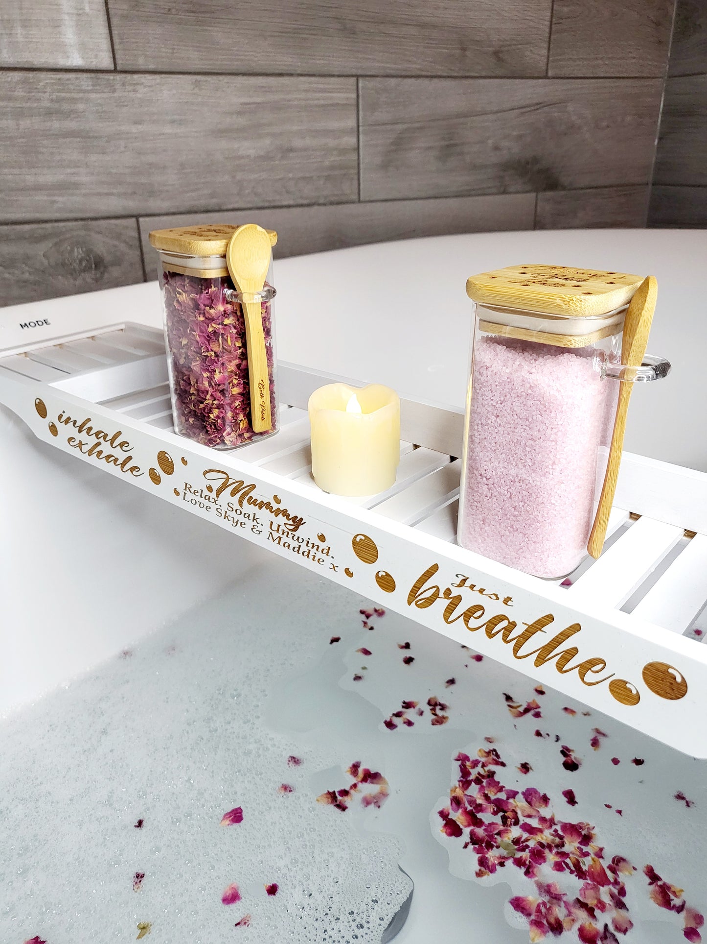 Personalised Bamboo Bath Board