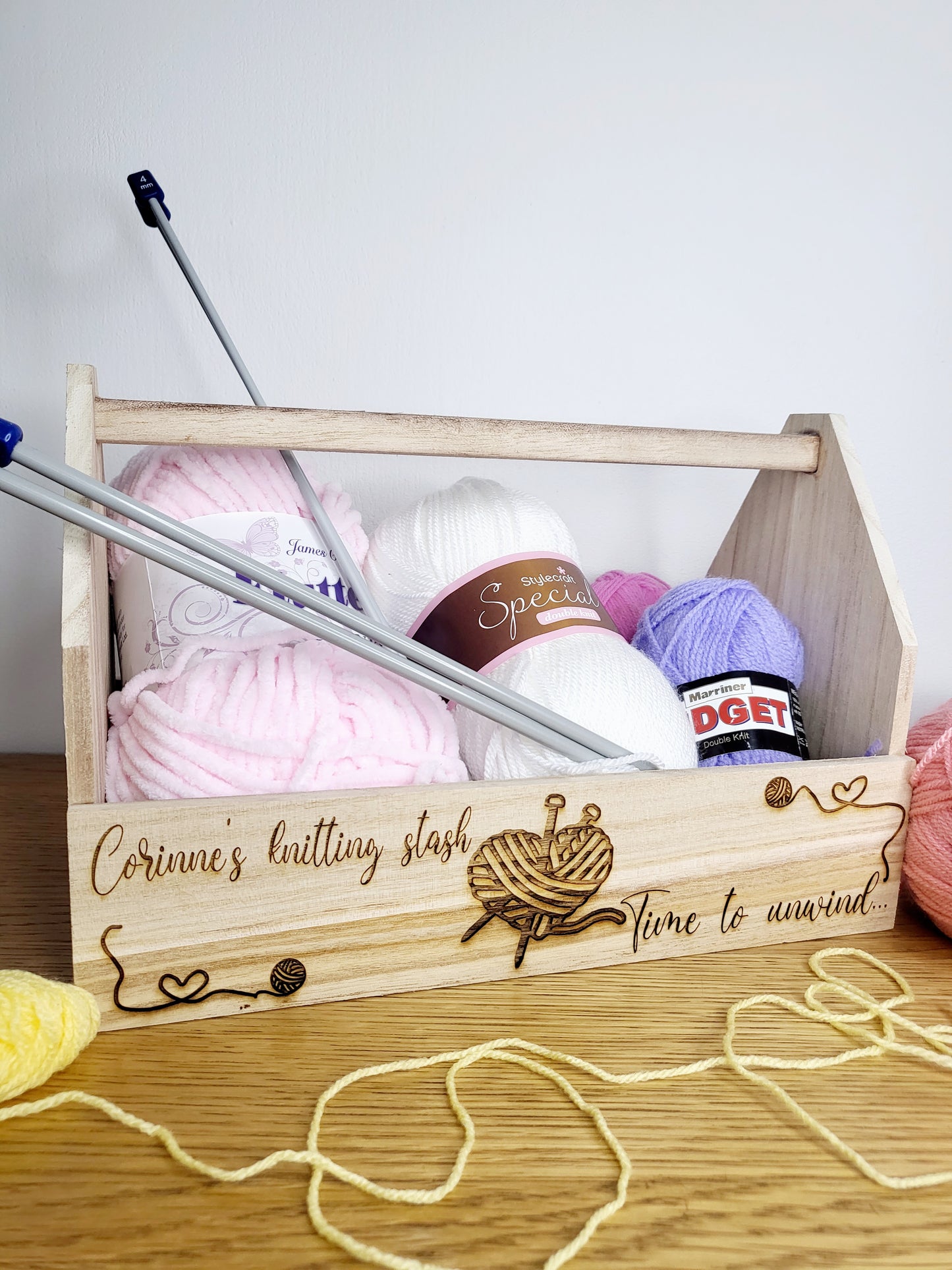 Personalised Knitting Caddy