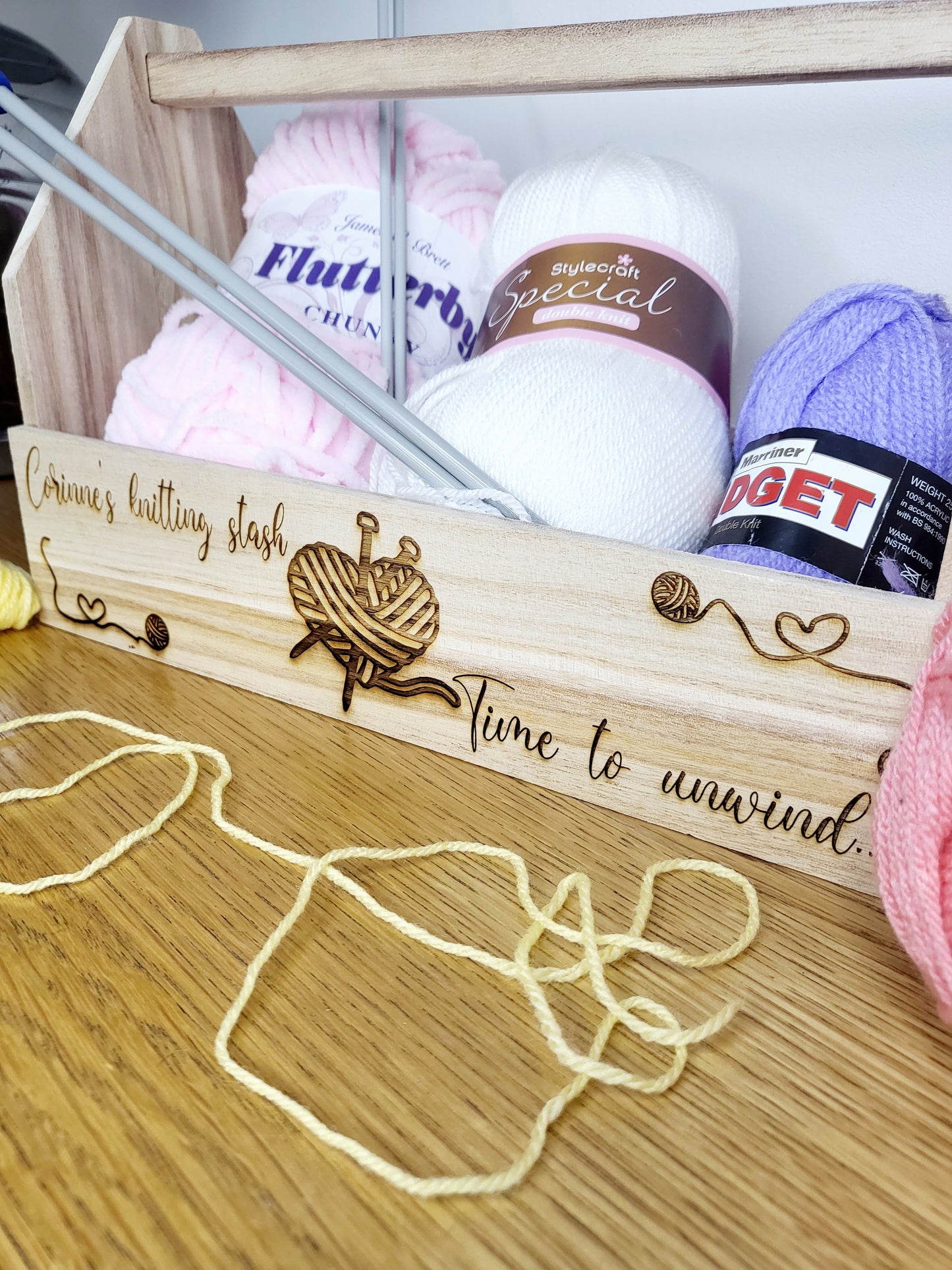 Personalised Knitting Caddy