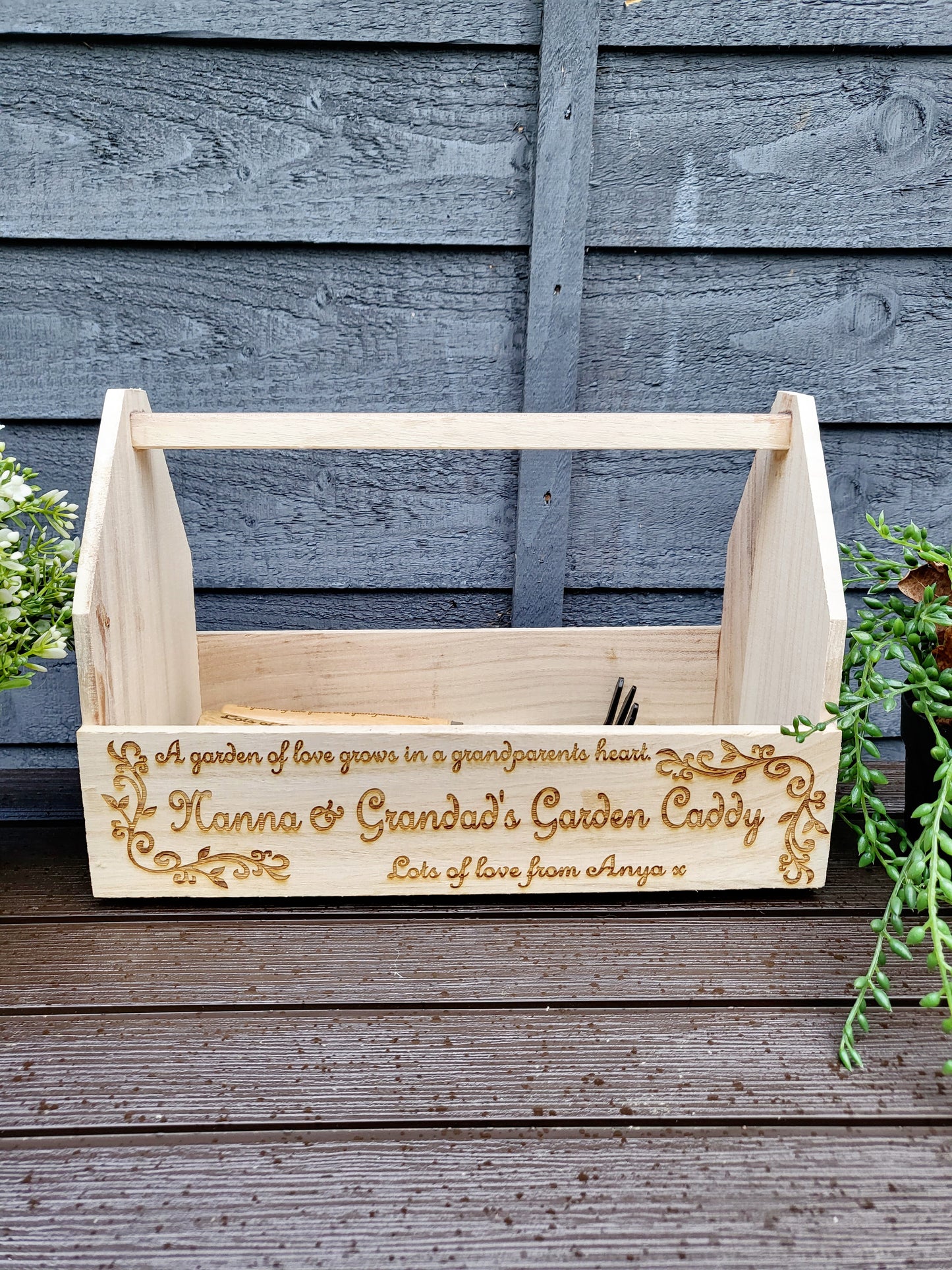 Personalised Garden Caddy