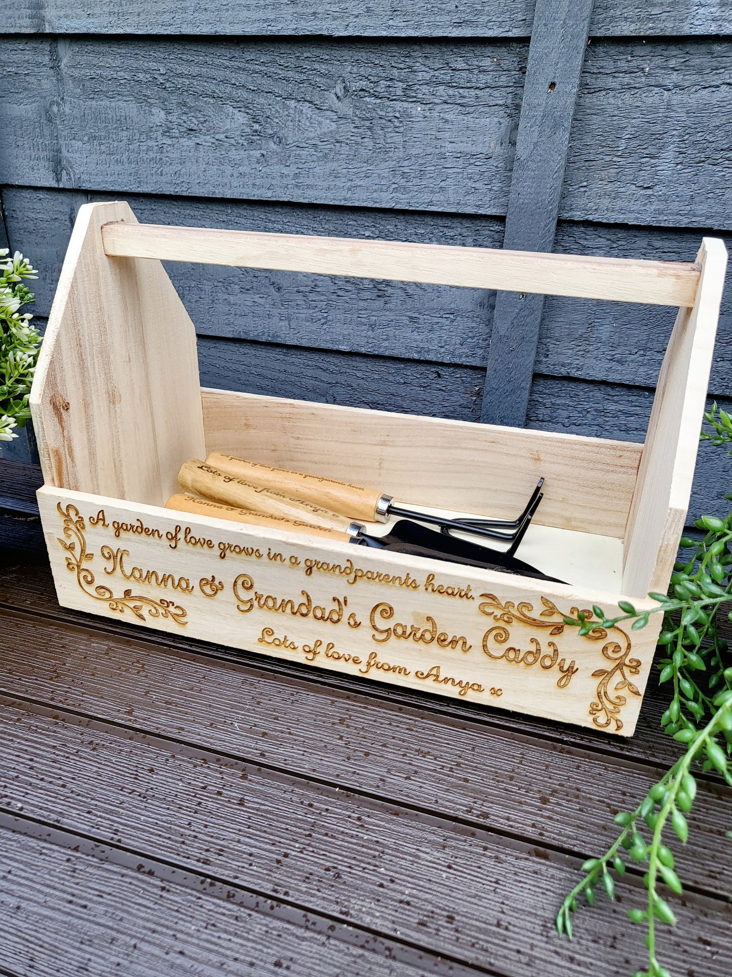 Personalised Garden Caddy