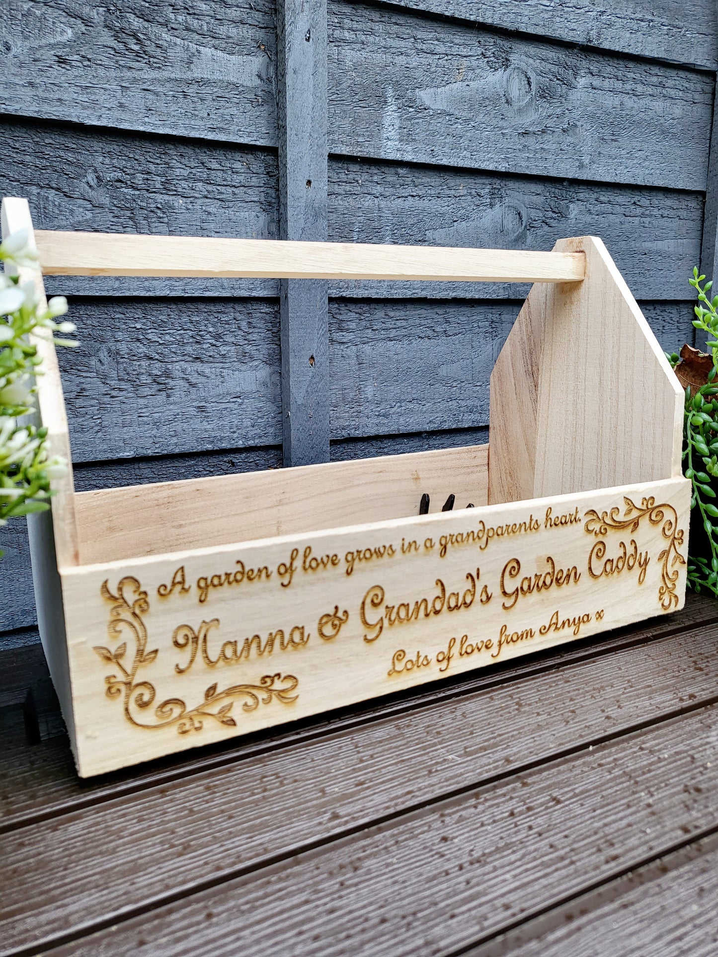 Personalised Garden Caddy