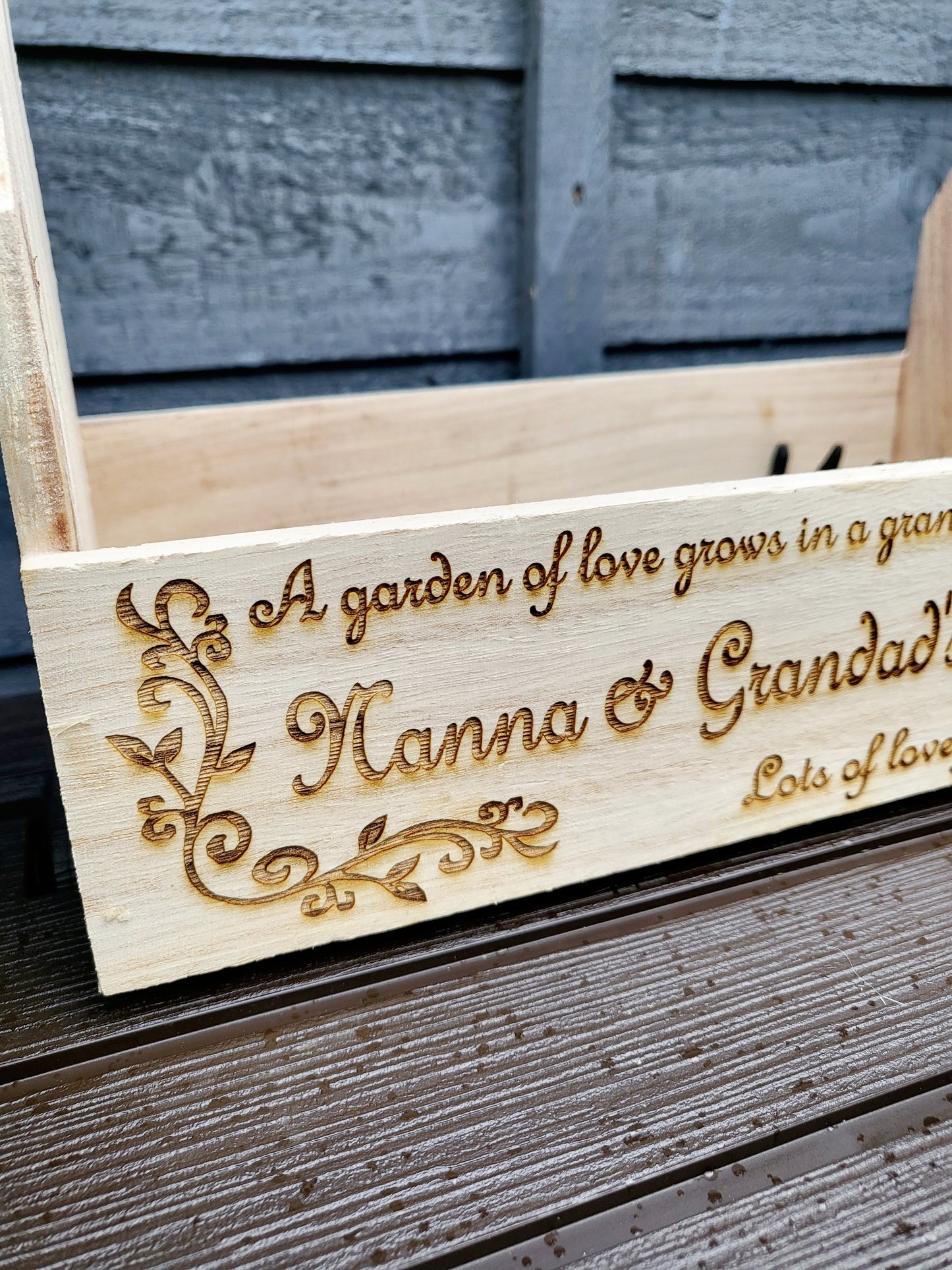 Personalised Garden Caddy