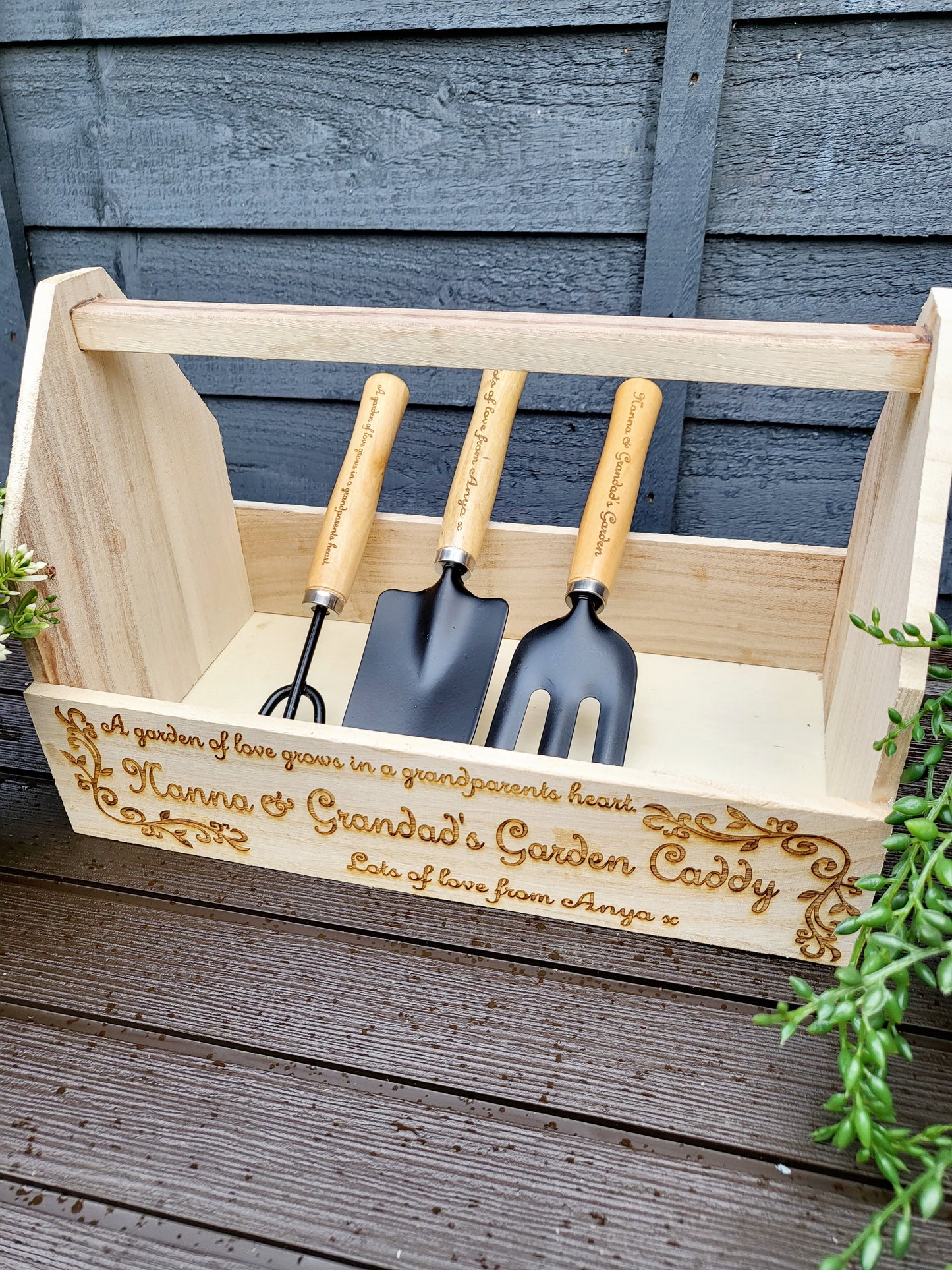 Personalised Garden Caddy