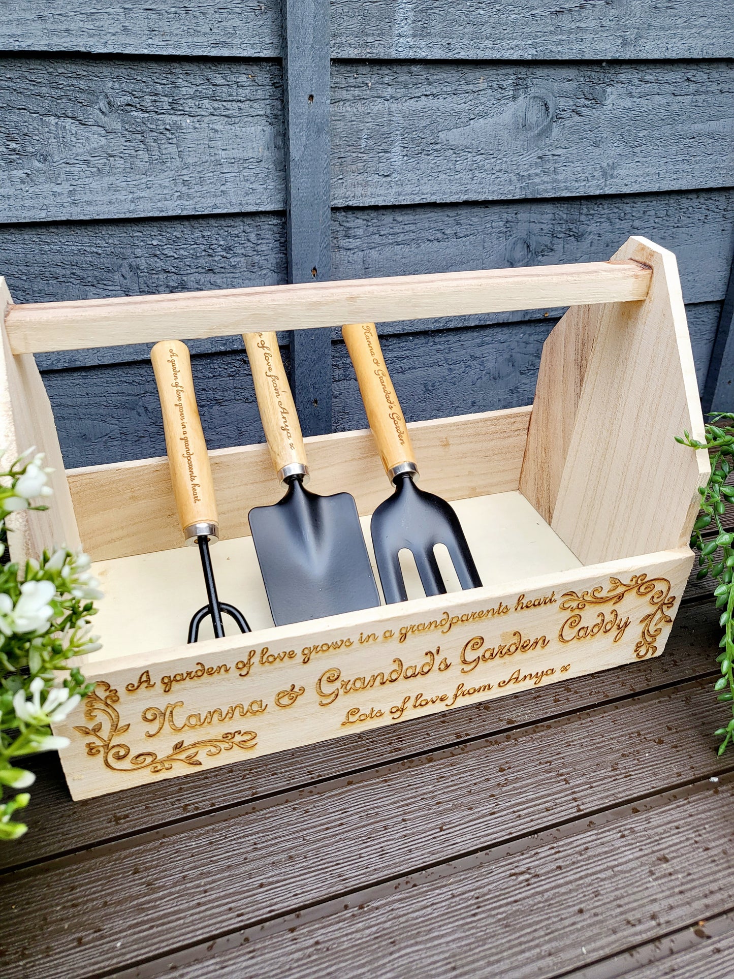 Personalised Garden Caddy