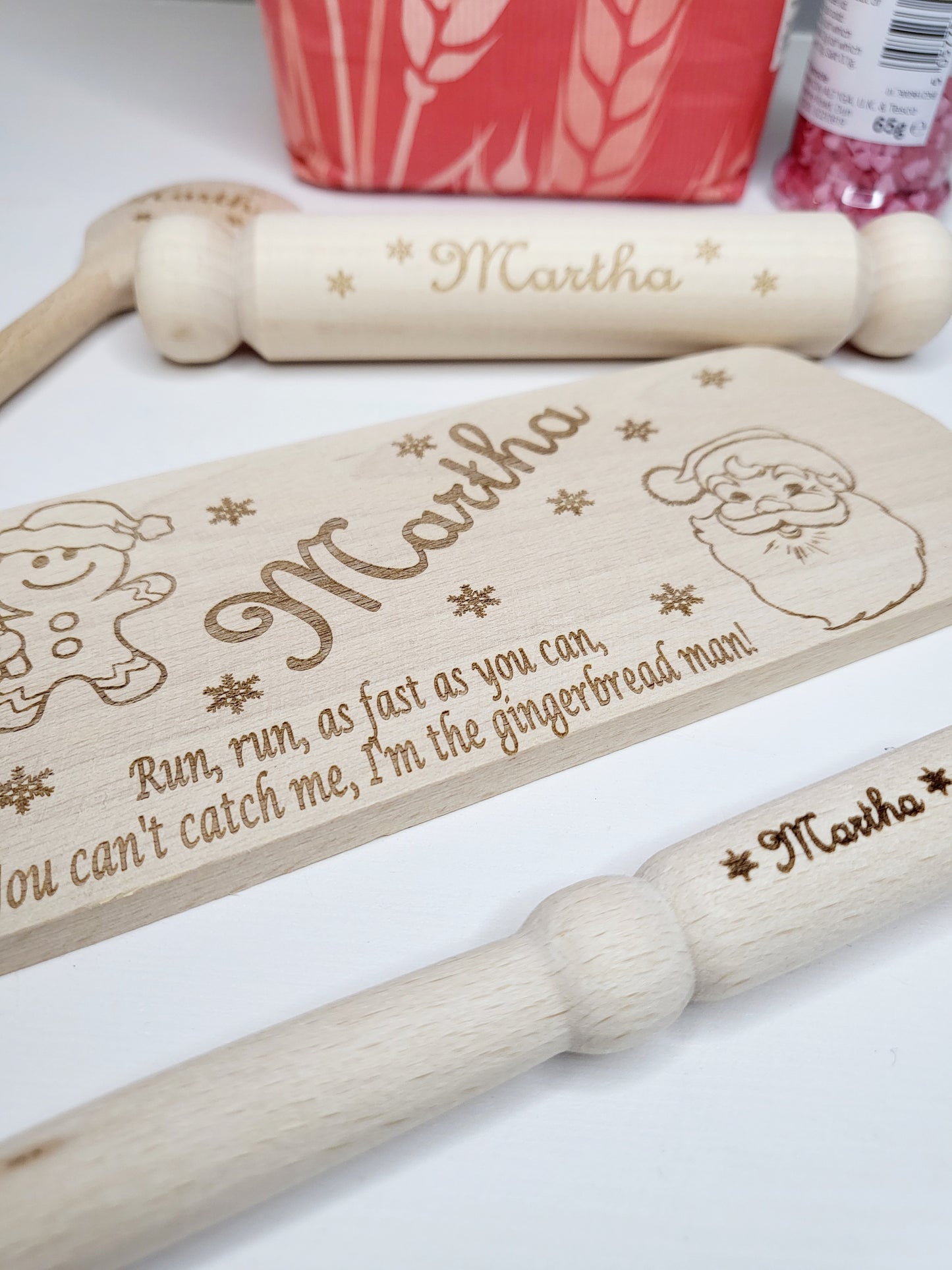 Children's Personalised Christmas Baking Set