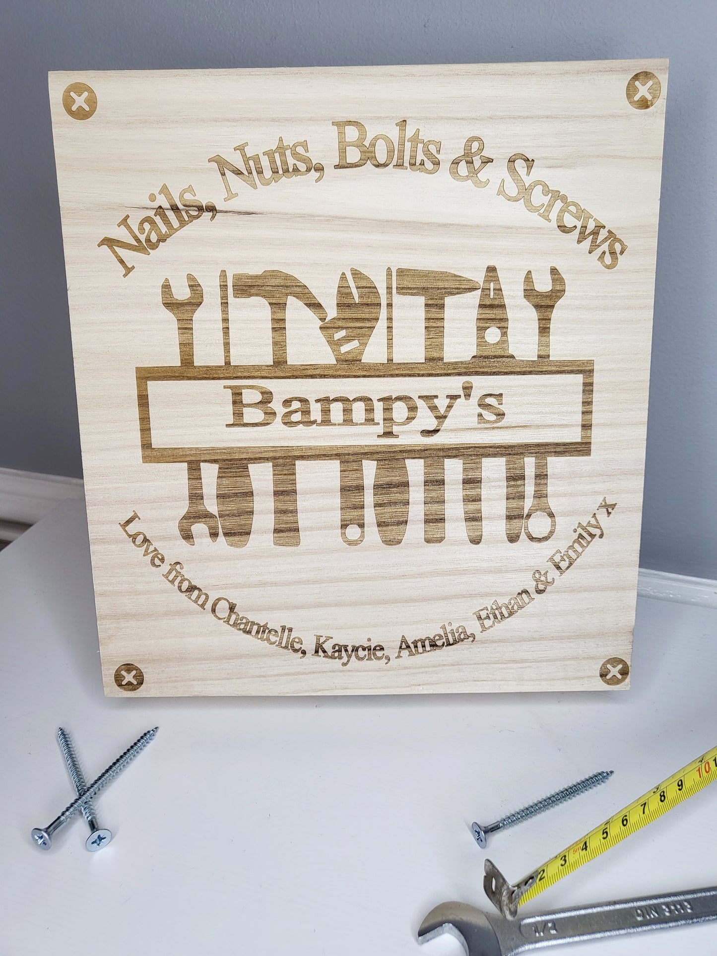 Personalised Nuts & Screws Box