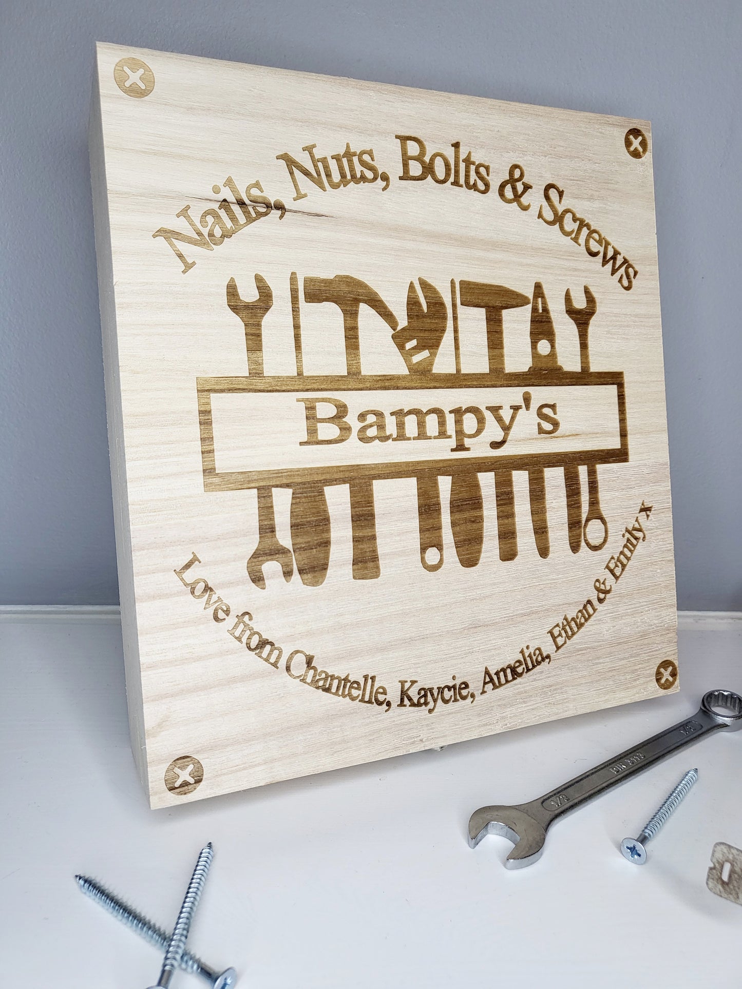 Personalised Nuts & Screws Box