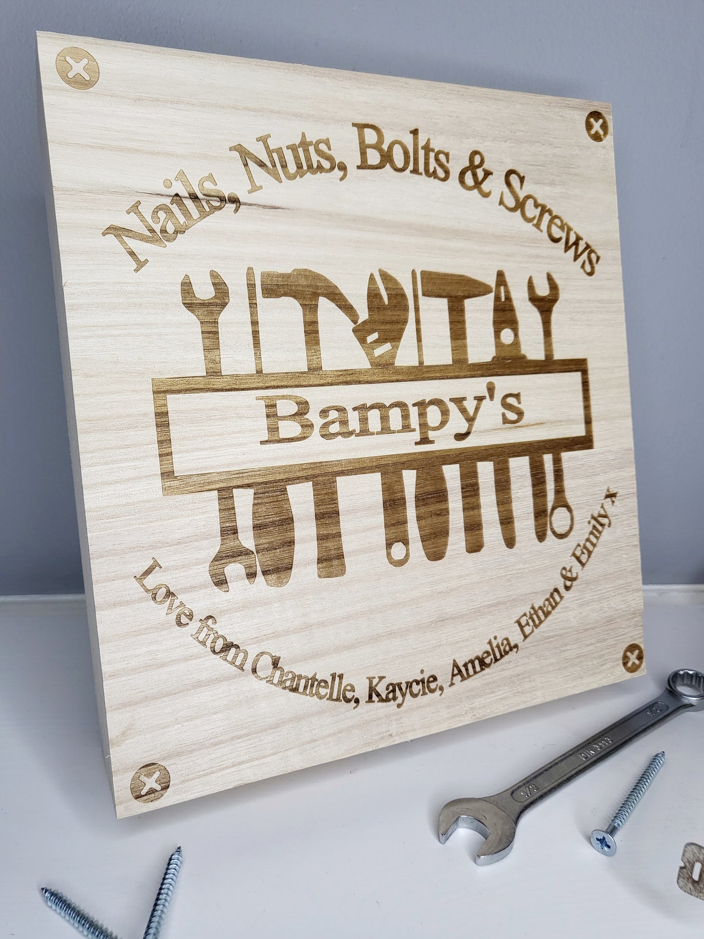 Personalised Nuts & Screws Box