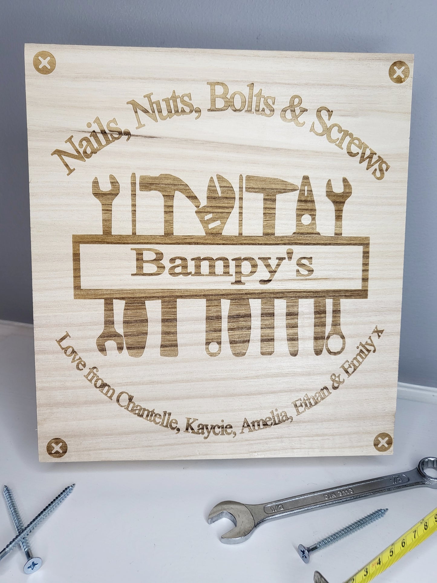 Personalised Nuts & Screws Box