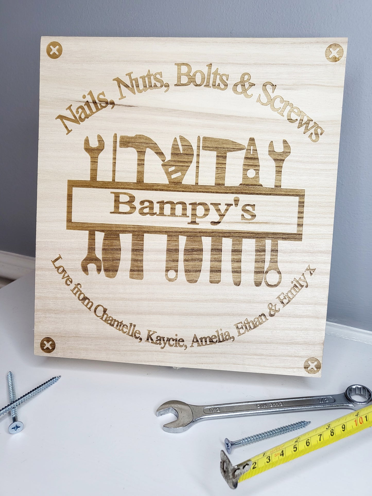 Personalised Nuts & Screws Box