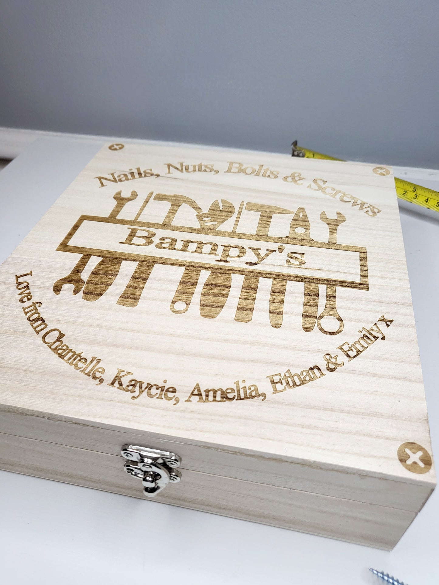 Personalised Nuts & Screws Box