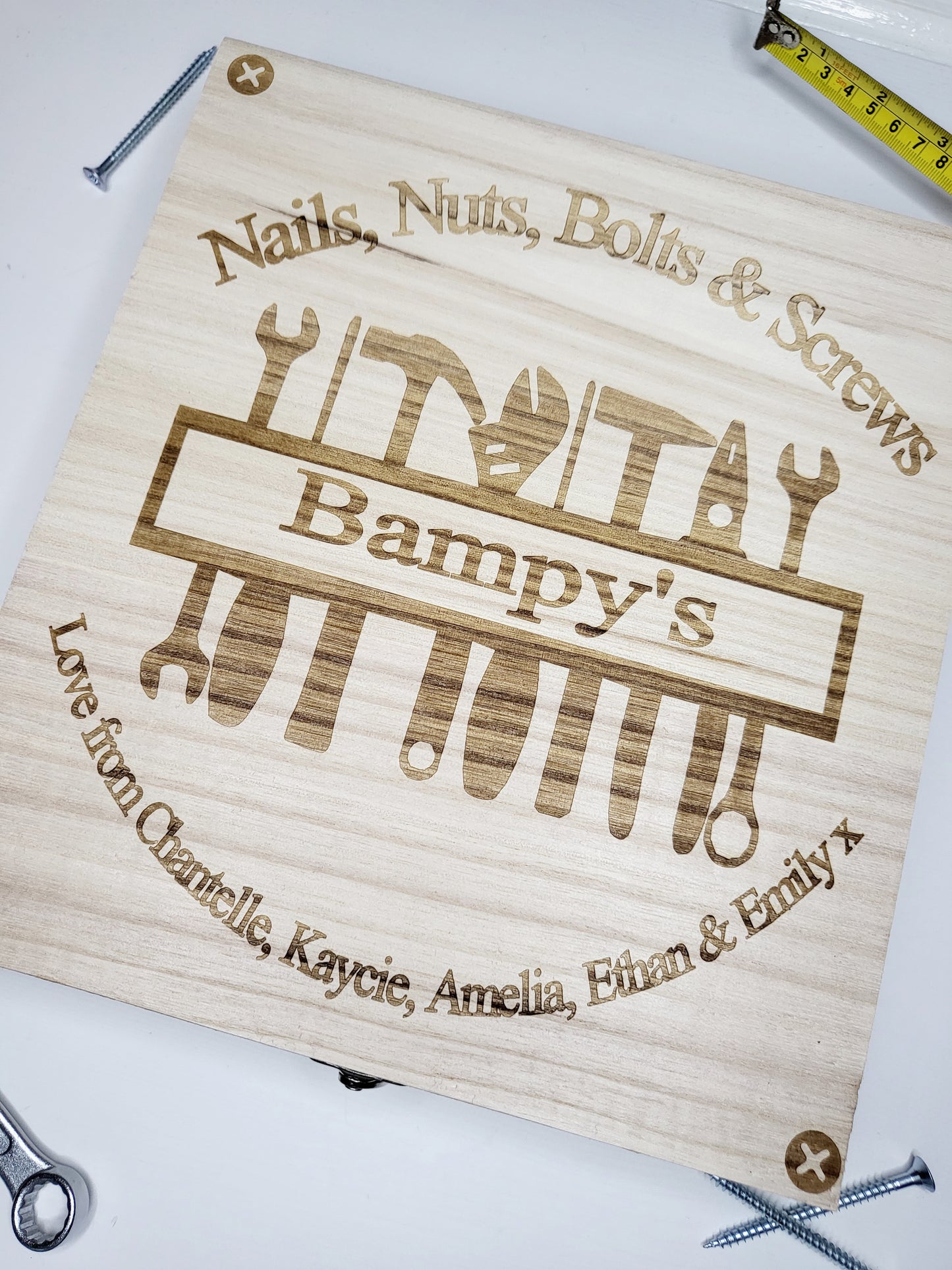 Personalised Nuts & Screws Box